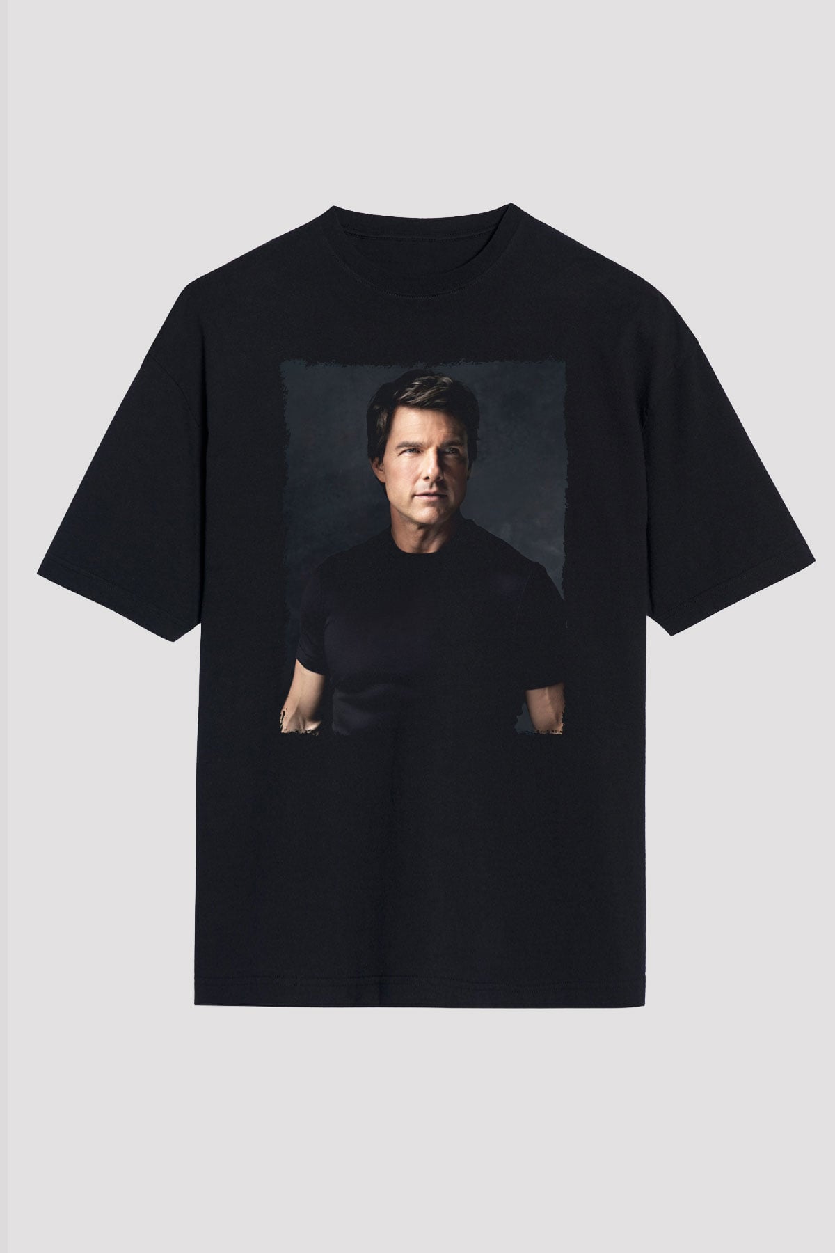 Tom Cruise Siyah Oversize Tişört Oversize T-shirt - TişörtFabrikası