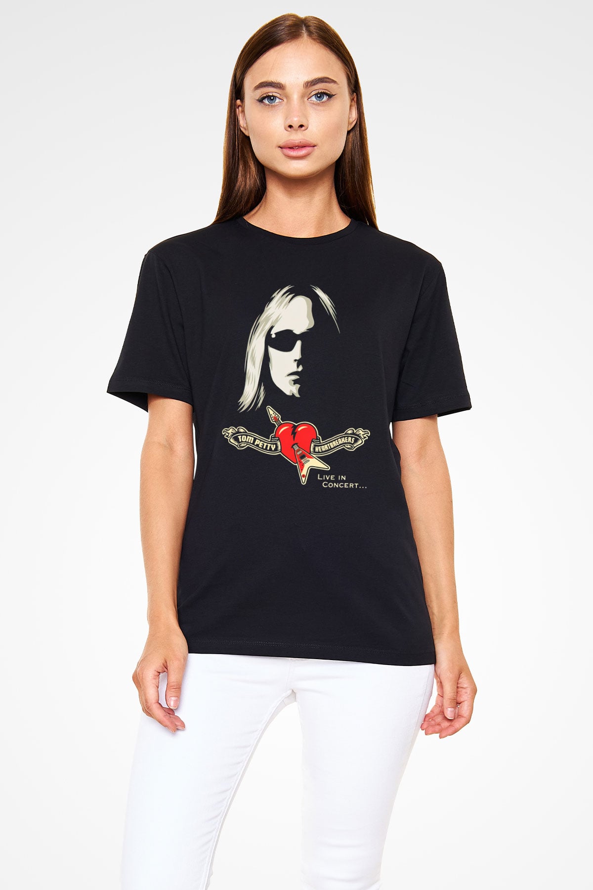 Tom Petty Siyah Unisex Tişört T-Shirt - TişörtFabrikası