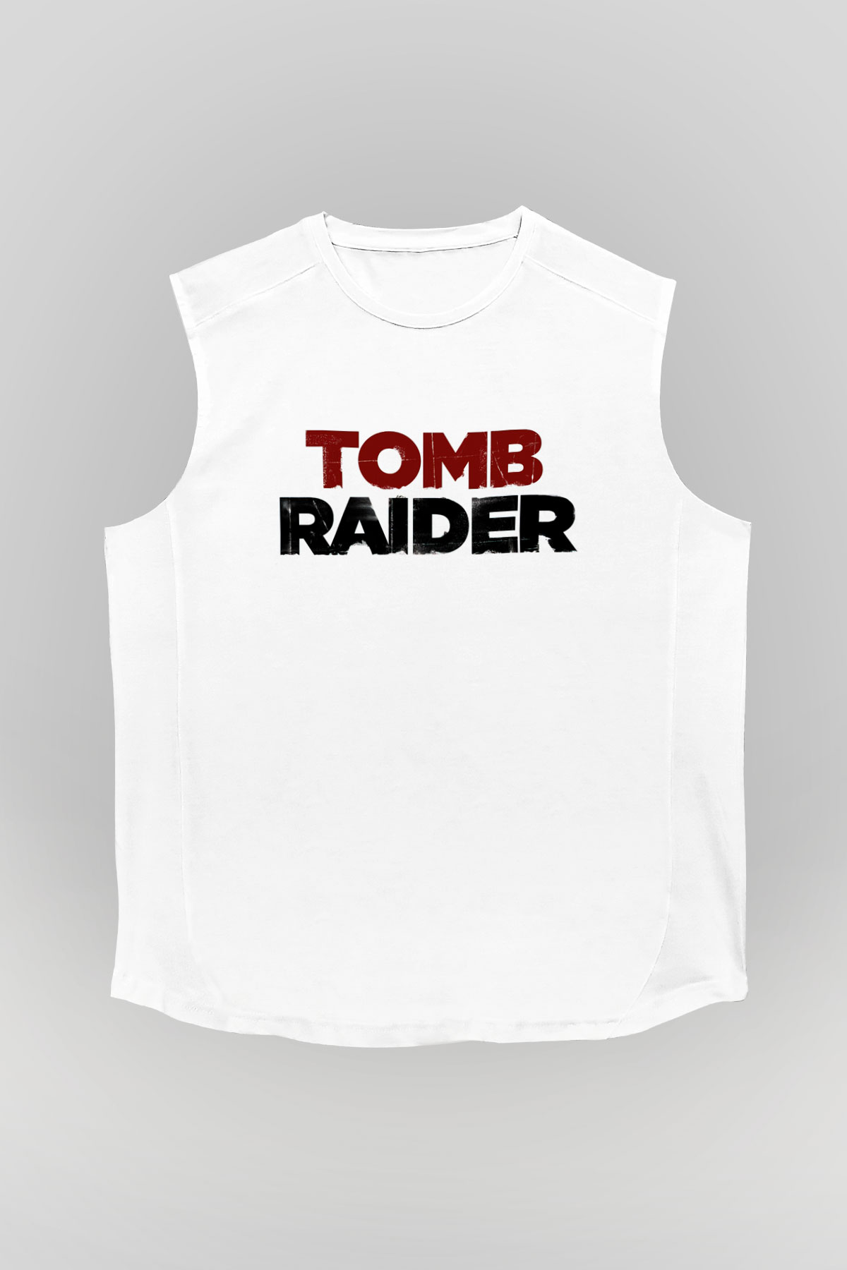 Tomb Raider Beyaz Unisex Kolsuz Tişört