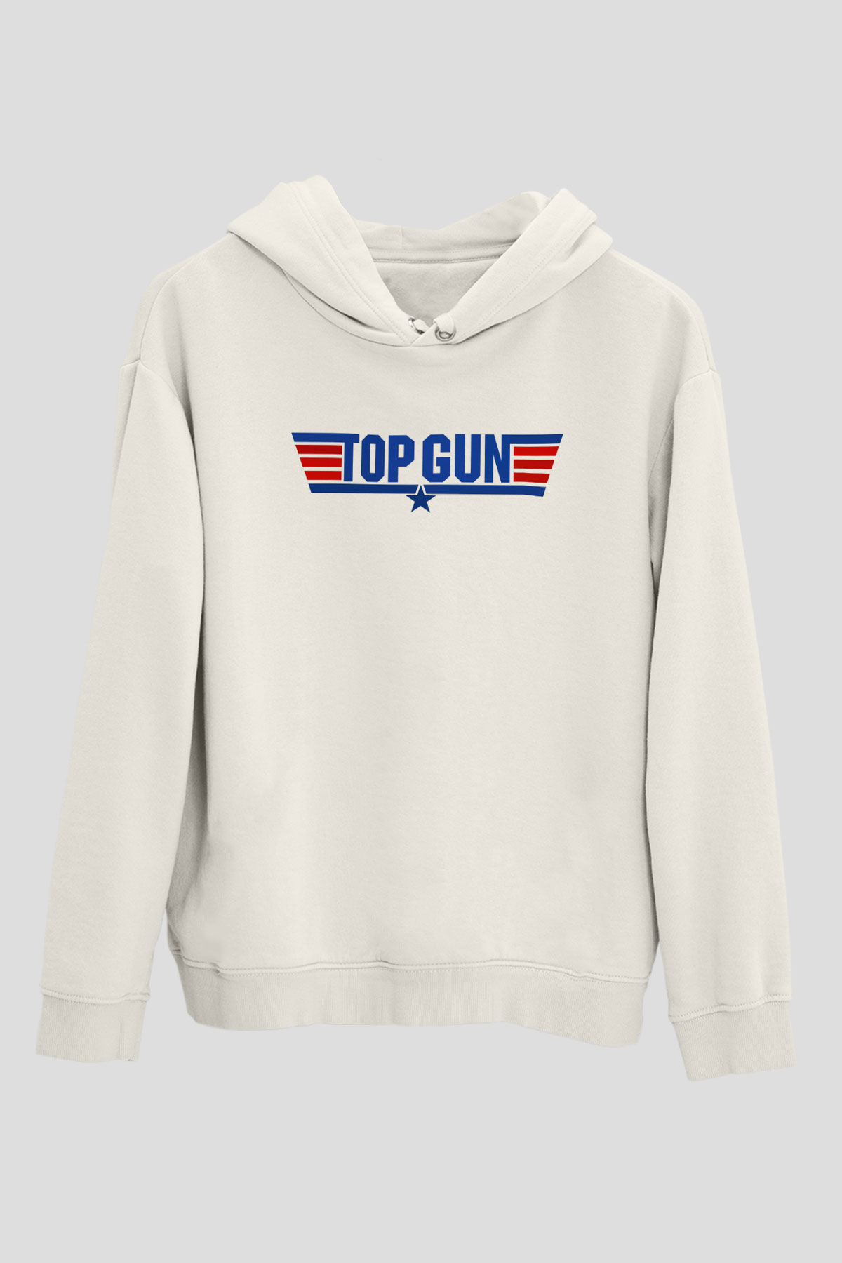 Top Gun Beyaz Unisex Hoodie