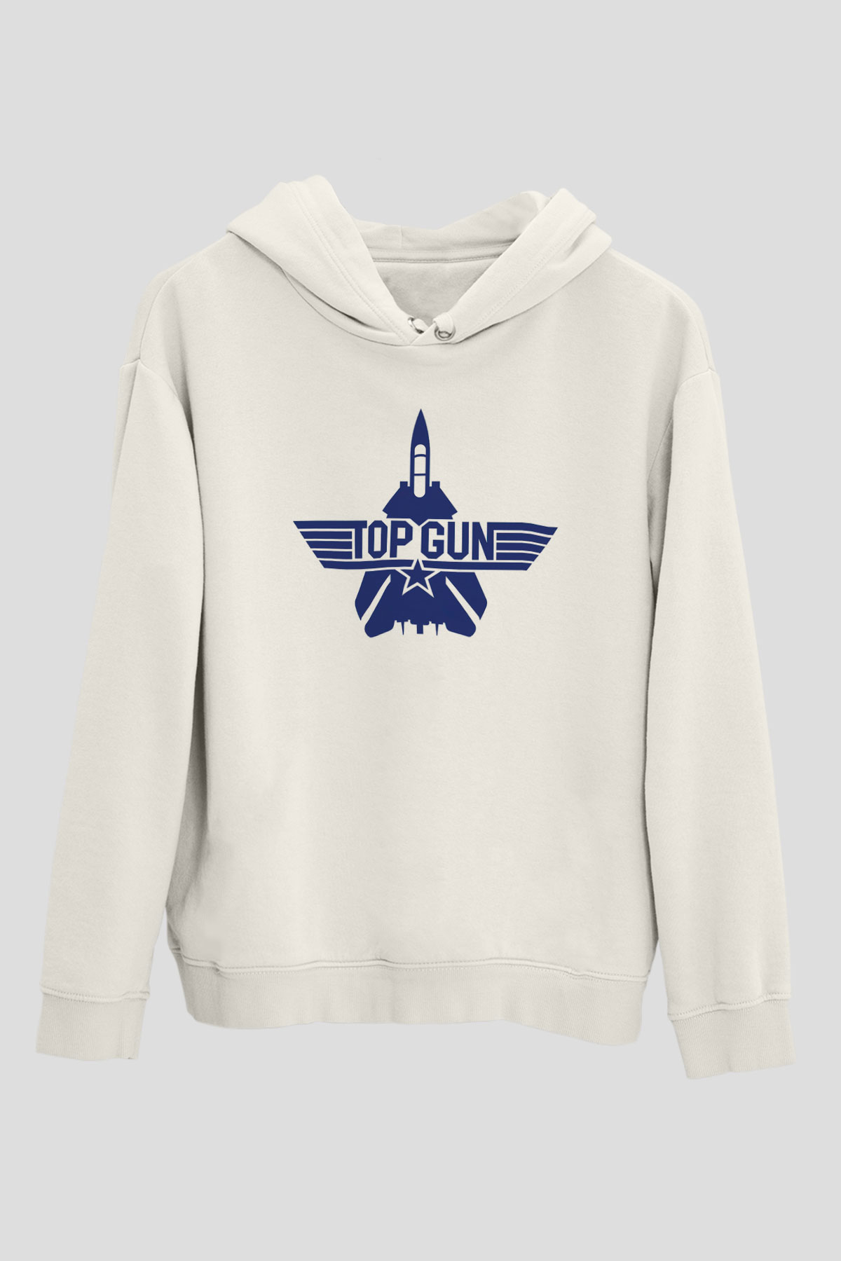 Top Gun Beyaz Unisex Hoodie