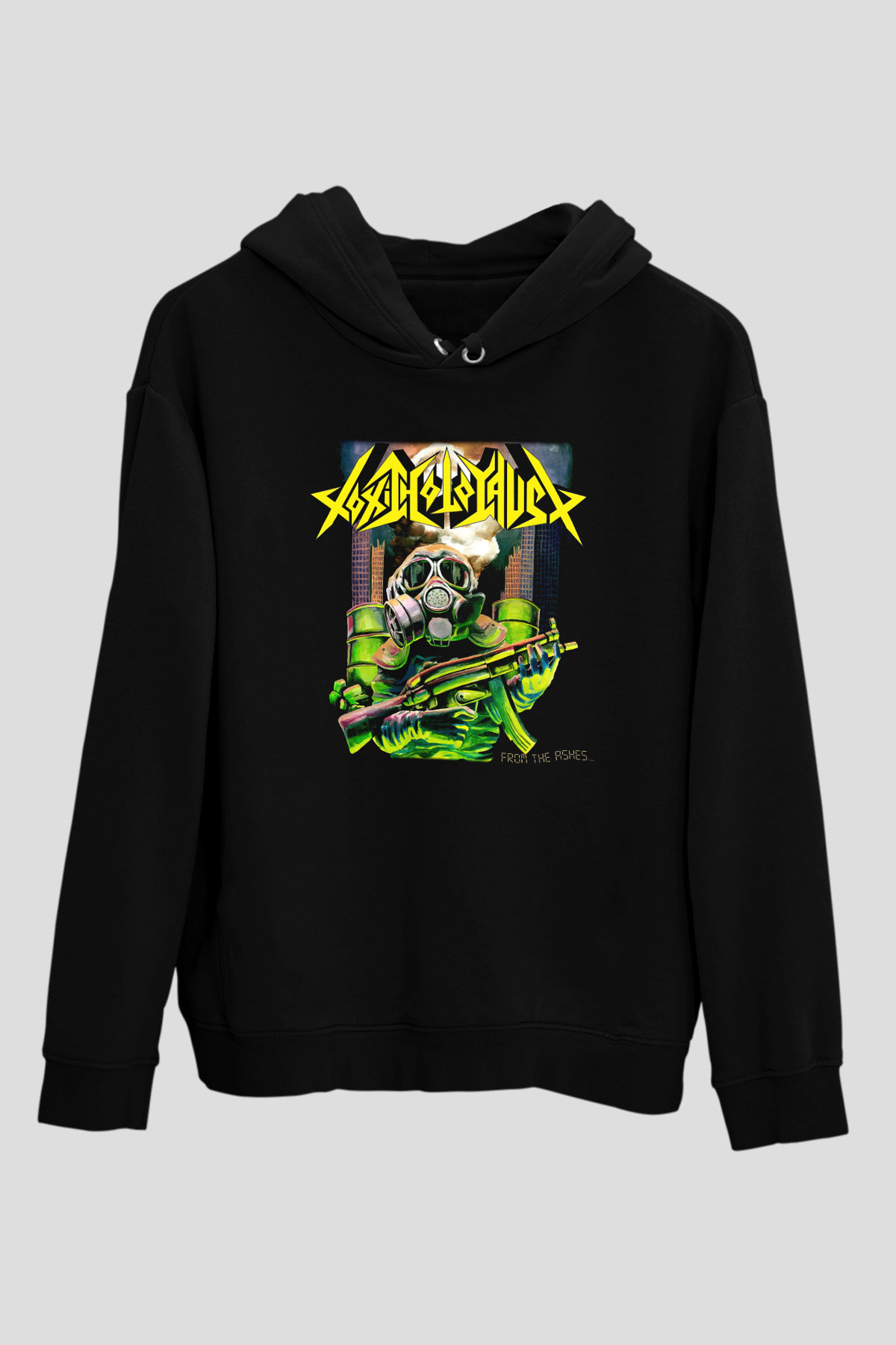Toxic Holocaust Siyah Unisex Kapşonlu Sweatshirt
