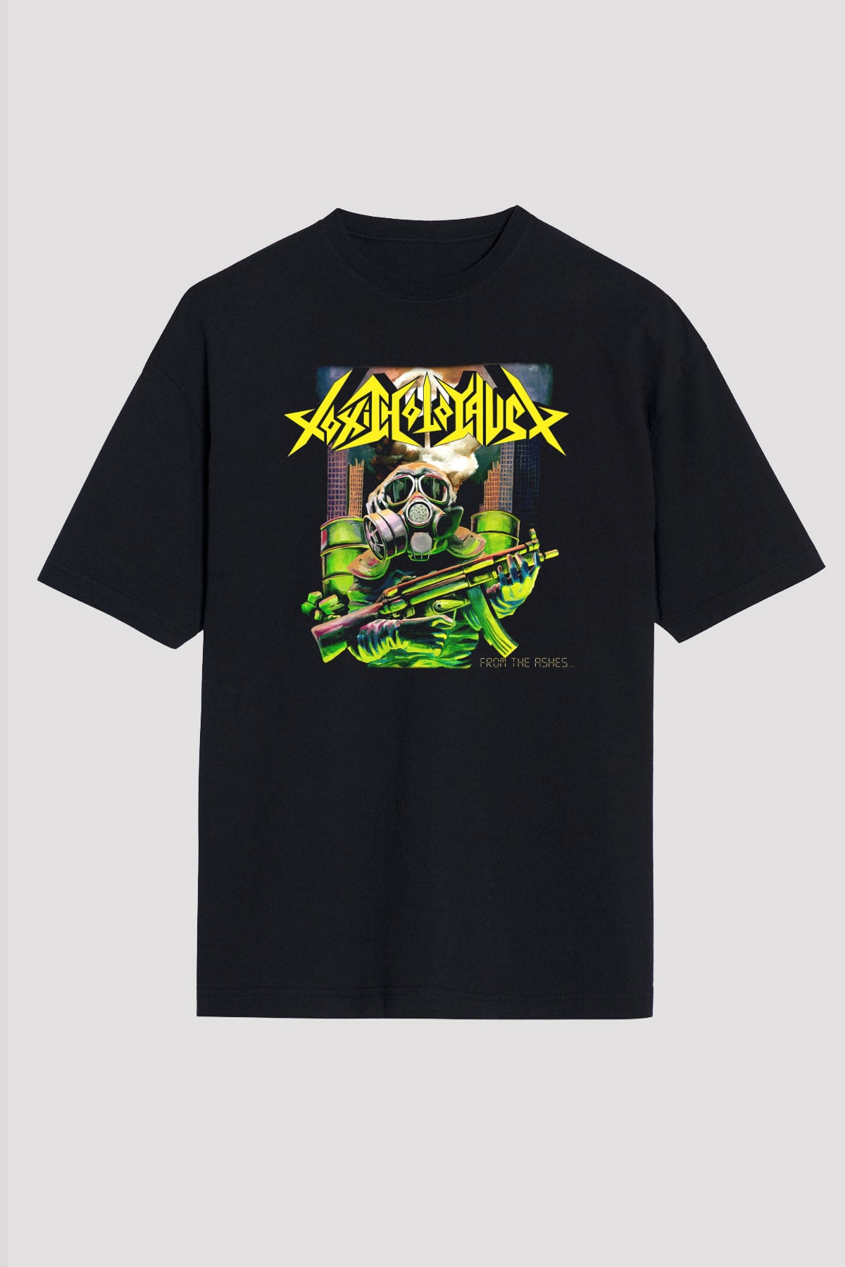 Toxic Holocaust Siyah Unisex Oversize Tişört T-Shirt