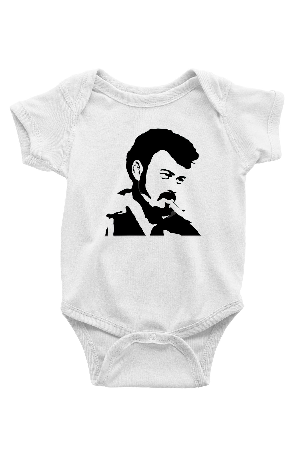 Trailer Park Boys Baskılı Beyaz Unisex Bebek Body - Zıbın