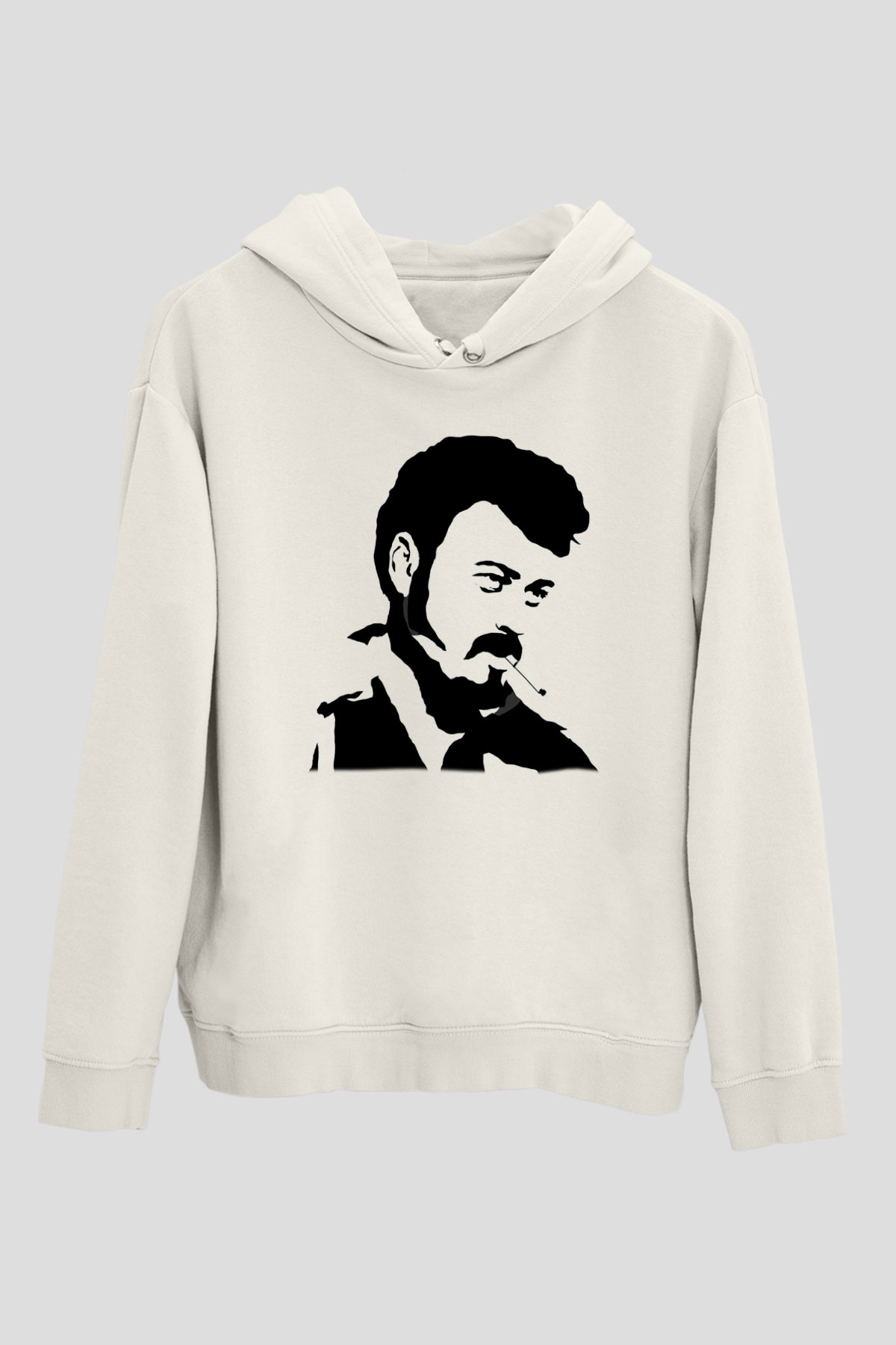 Trailer Park Boys Beyaz Unisex Kapşonlu Sweatshirt