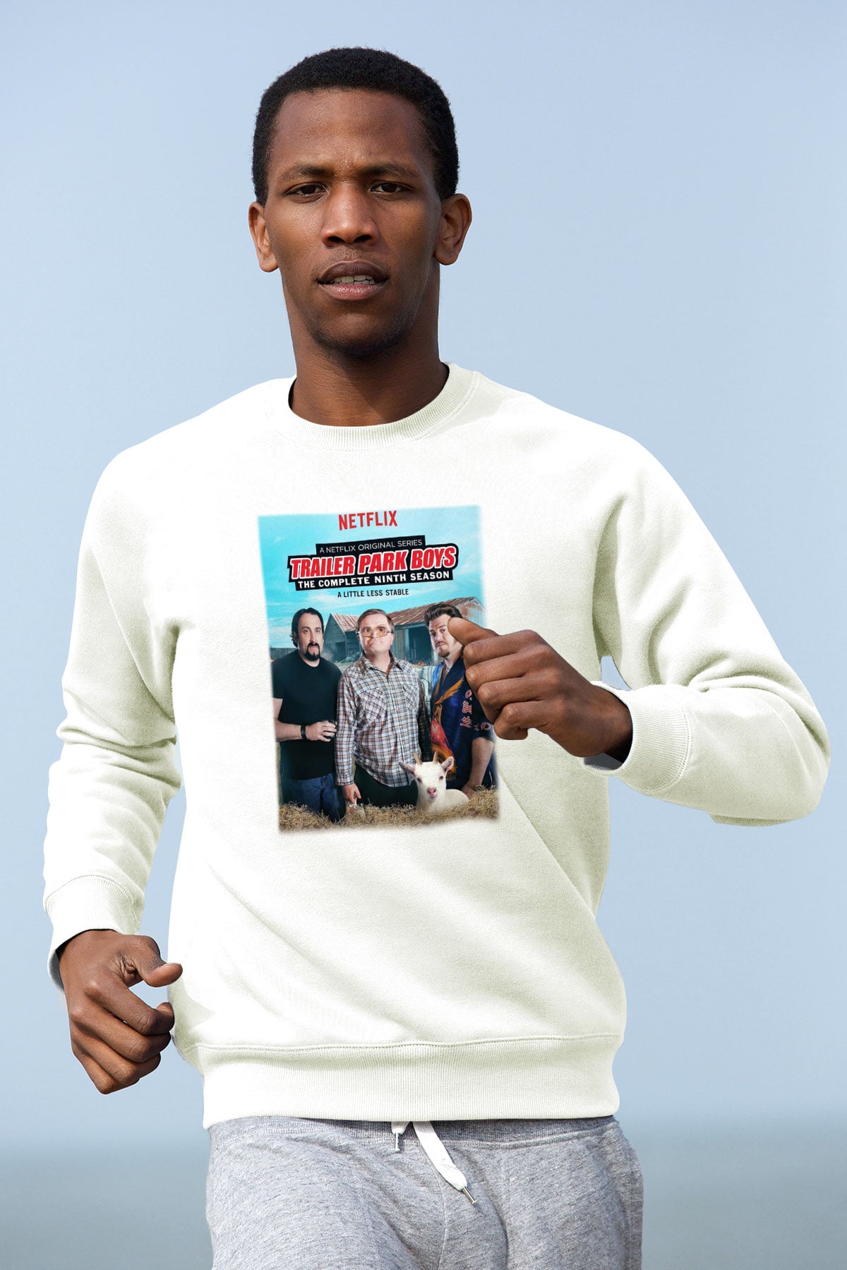 Trailer Park Boys Beyaz Unisex Sweatshirt