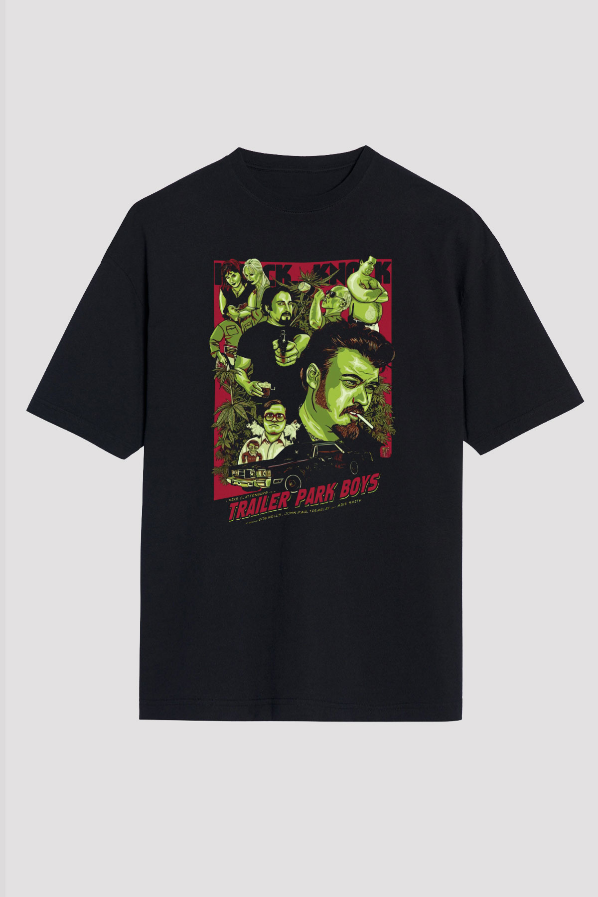Trailer Park Boys Siyah Unisex Oversize Tişört T-Shirt