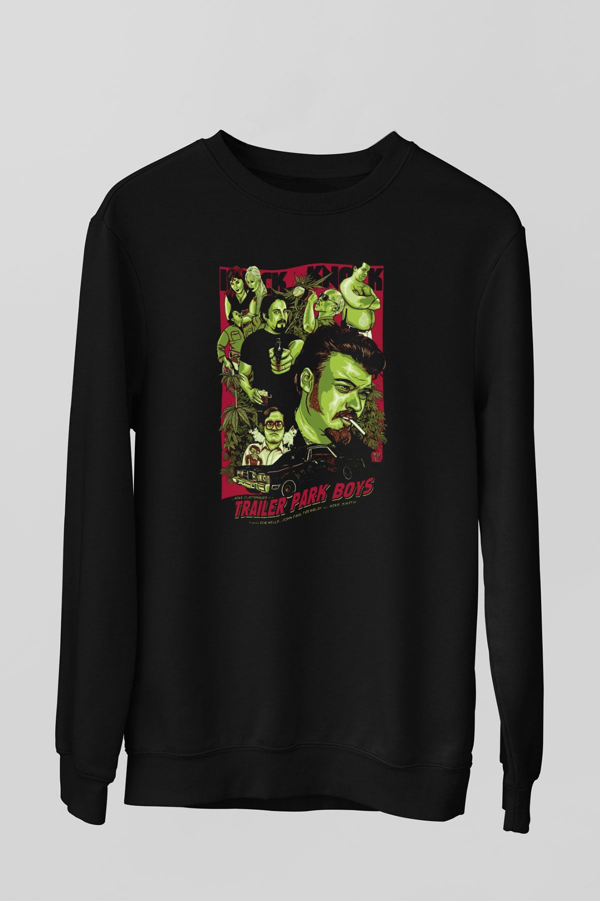 Trailer Park Boys Siyah Unisex Sweatshirt