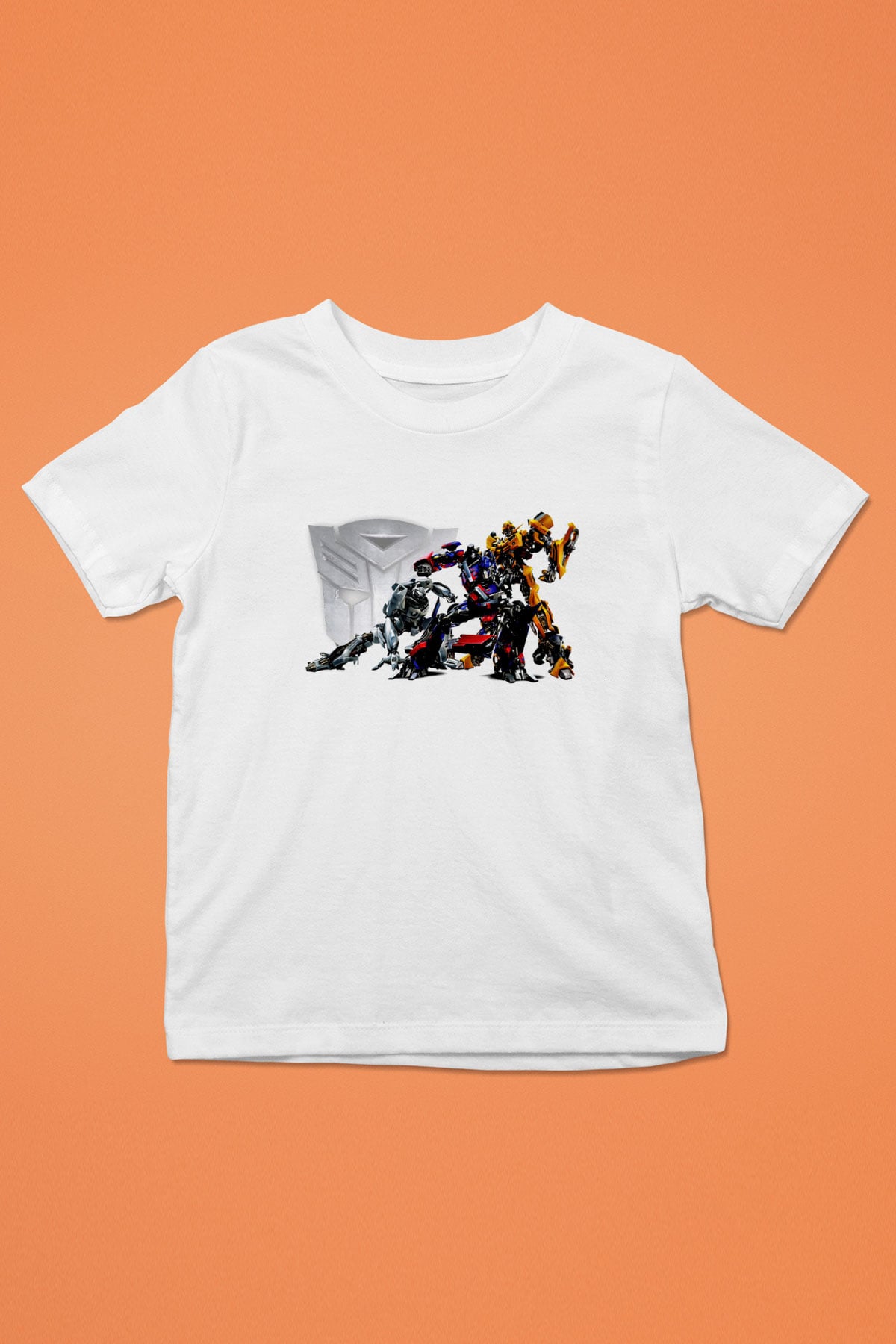 Transformers Beyaz Unisex  Çocuk Tişört