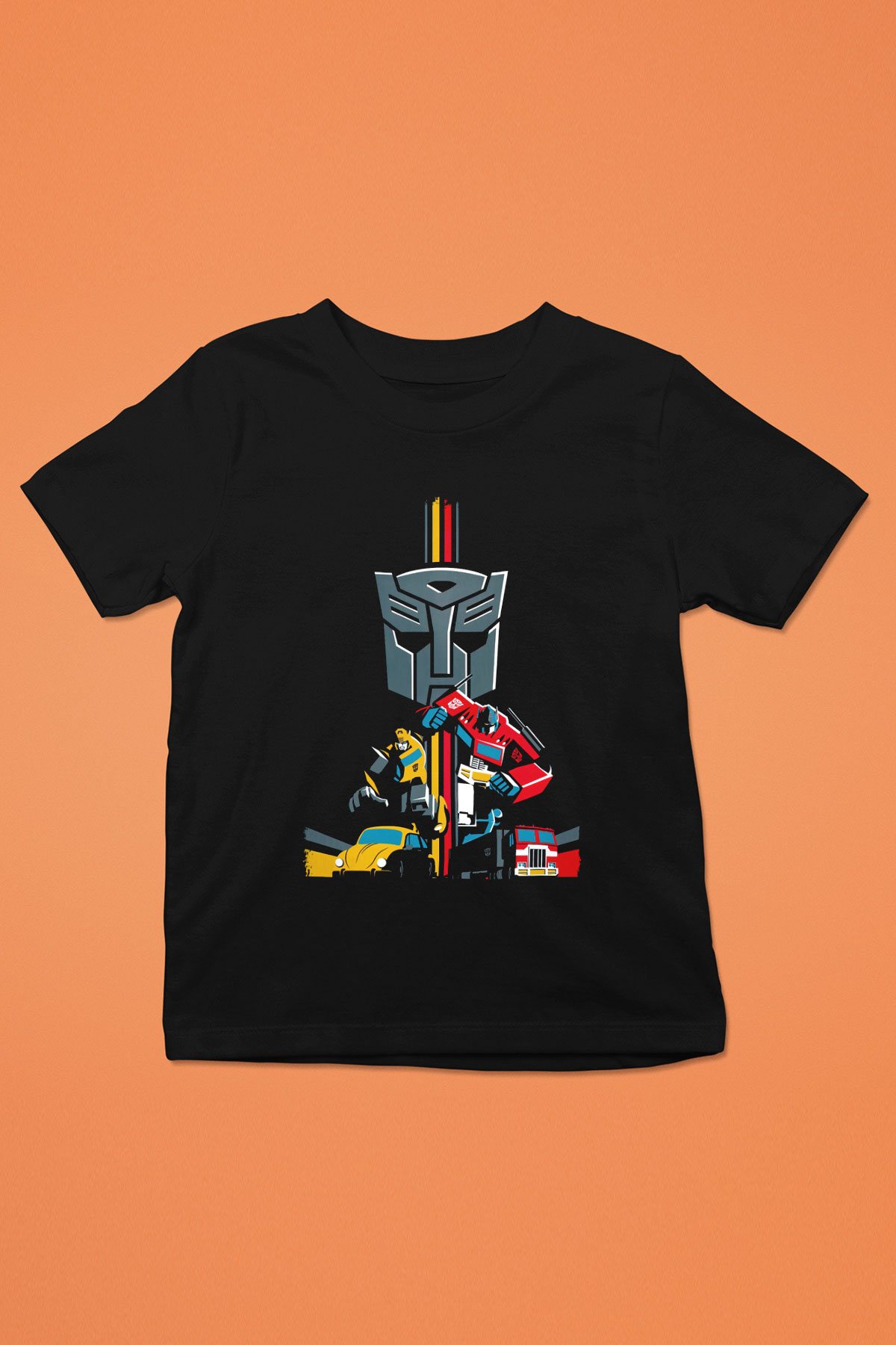 Transformers Siyah Unisex  Çocuk Tişört