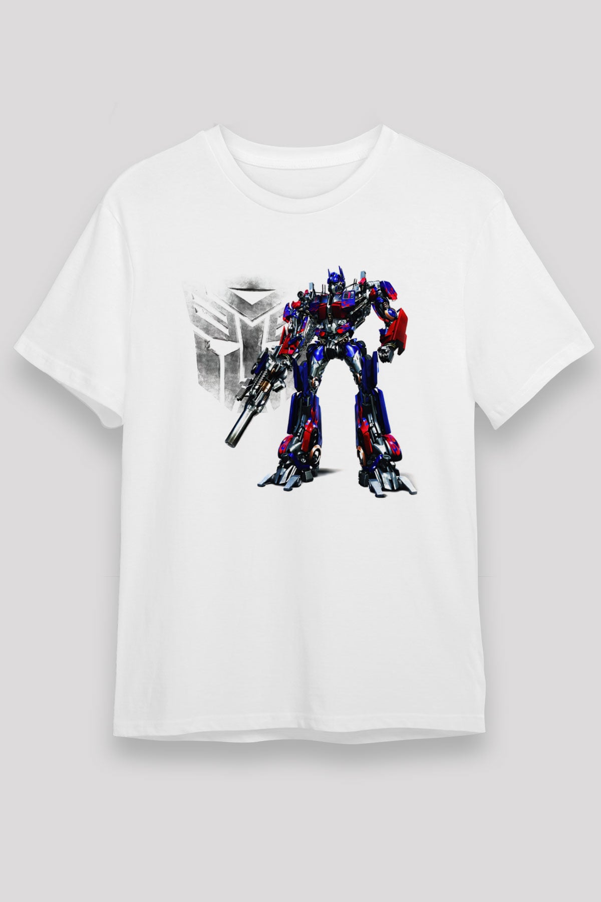Transformers Tv Beyaz Unisex Tişört T-Shirt