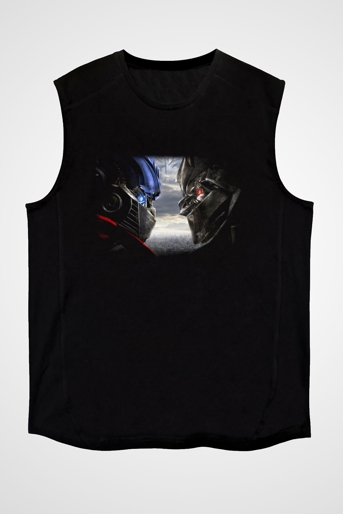 Transformers Tv Siyah Unisex Kolsuz Tişört