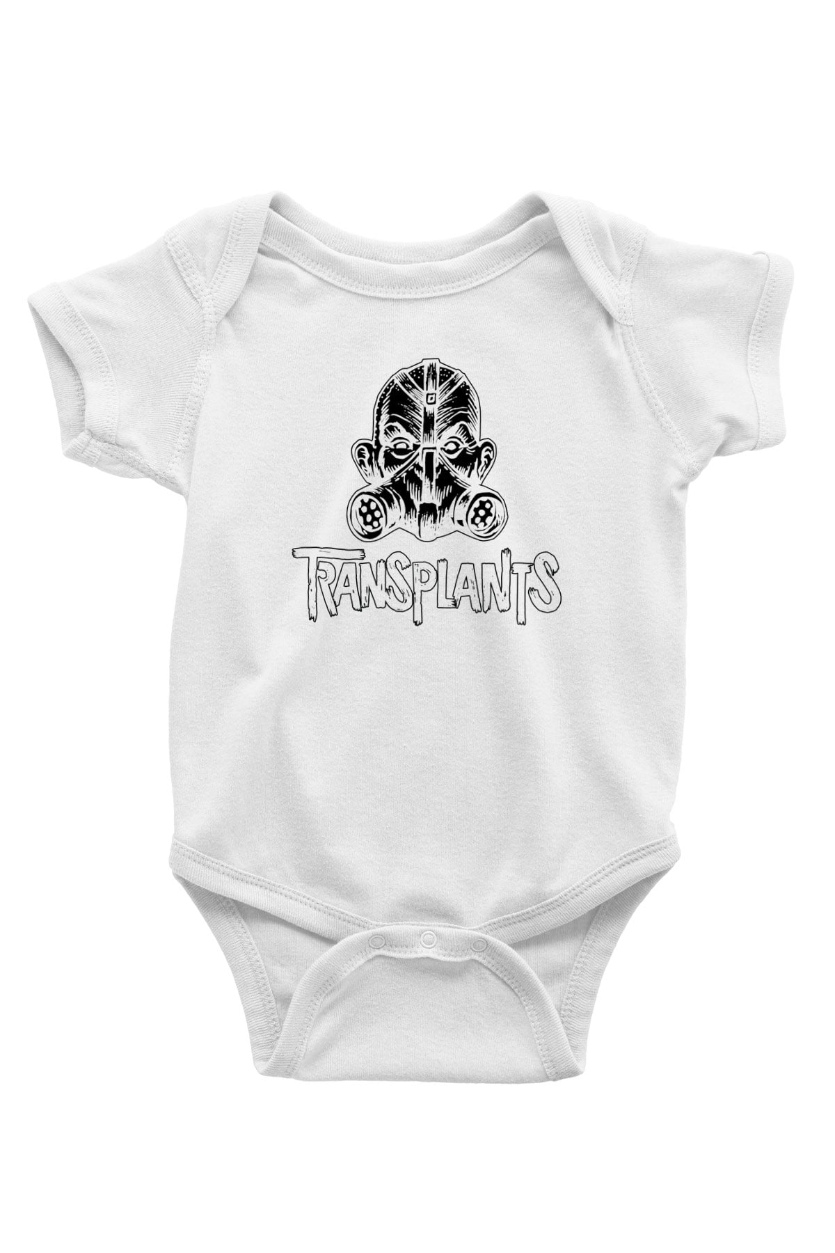 Transplants Baskılı Beyaz Unisex Bebek Body - Zıbın
