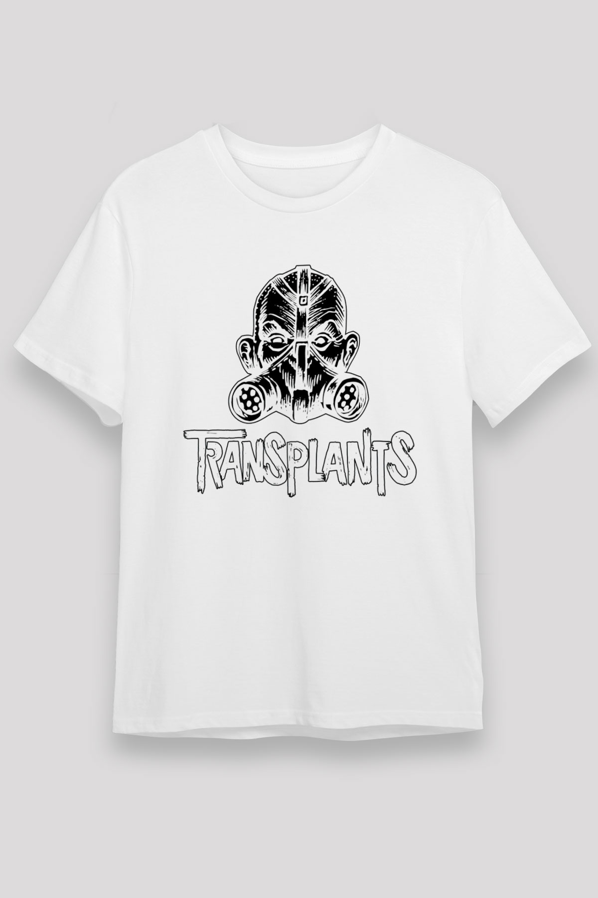 Transplants Beyaz Unisex Tişört T-Shirt - TişörtFabrikası