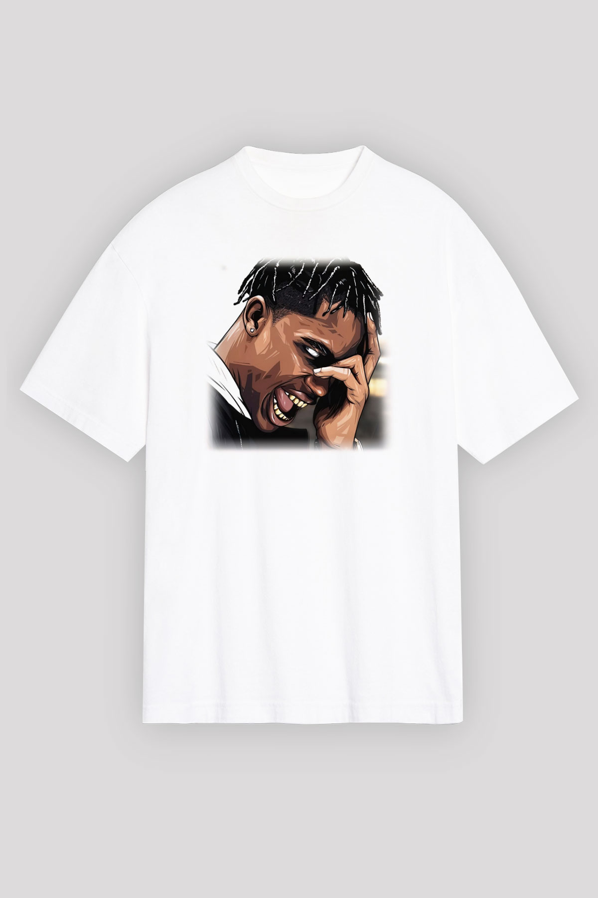 Travis Scott Beyaz Unisex Oversize Tişört T-Shirt
