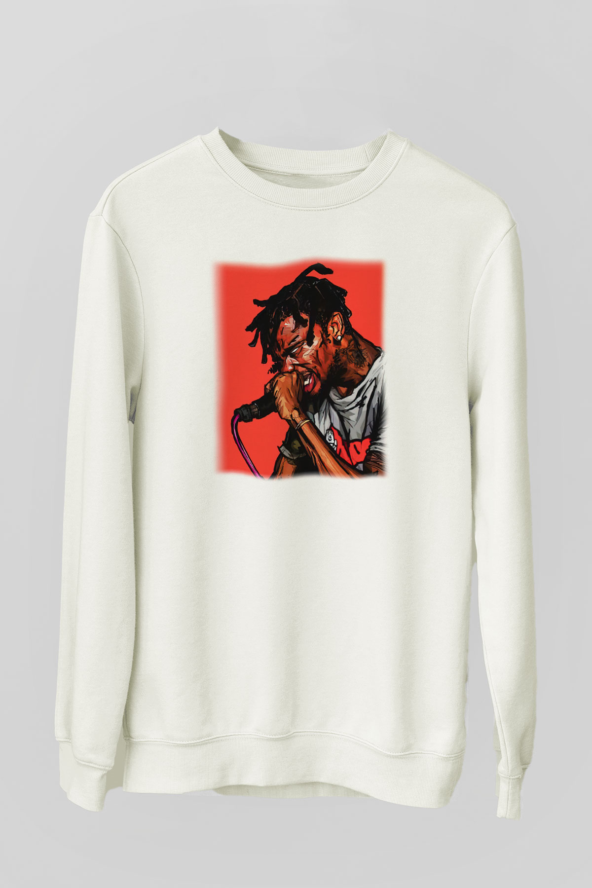 Travis Scott Beyaz Unisex Sweatshirt