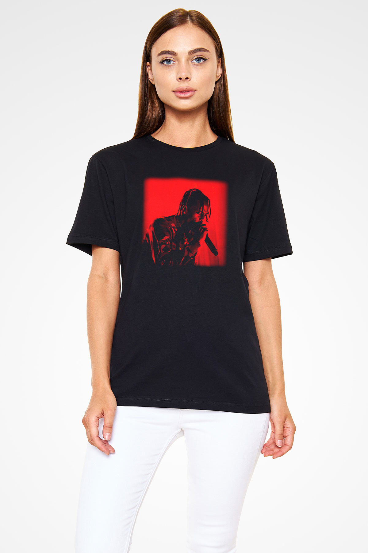 Travis Scott Beyaz Unisex Tişört T-Shirt - TişörtFabrikası