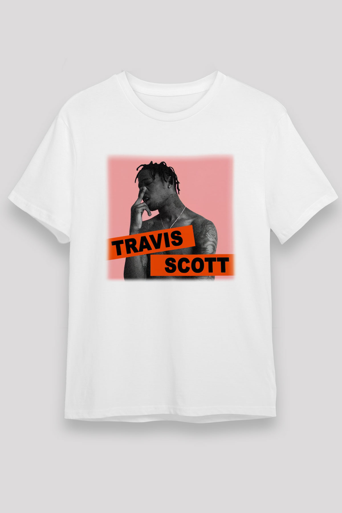 Travis Scott Beyaz Unisex Tişört T-Shirt - TişörtFabrikası