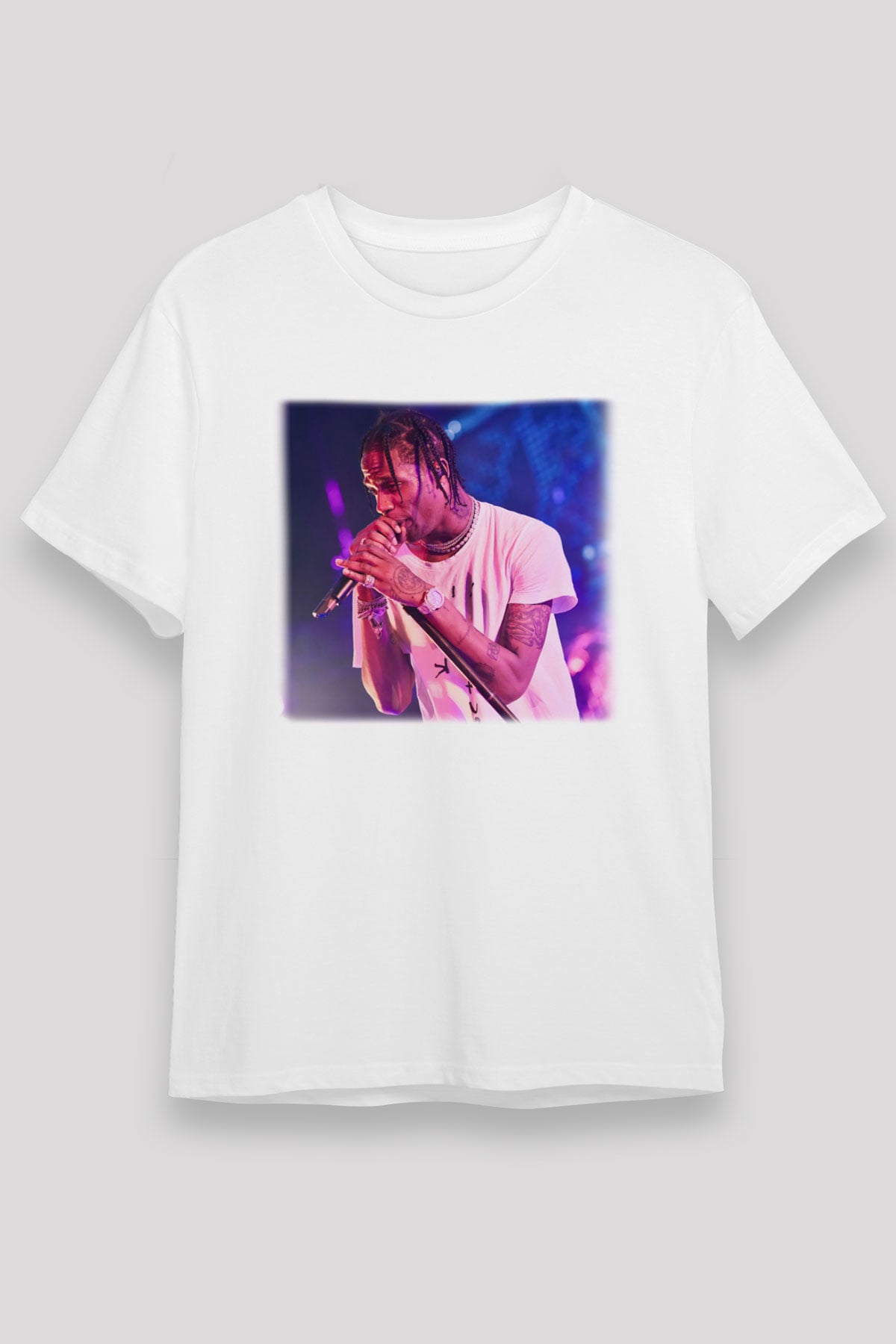 Travis Scott Beyaz Unisex Tişört T-Shirt - TişörtFabrikası