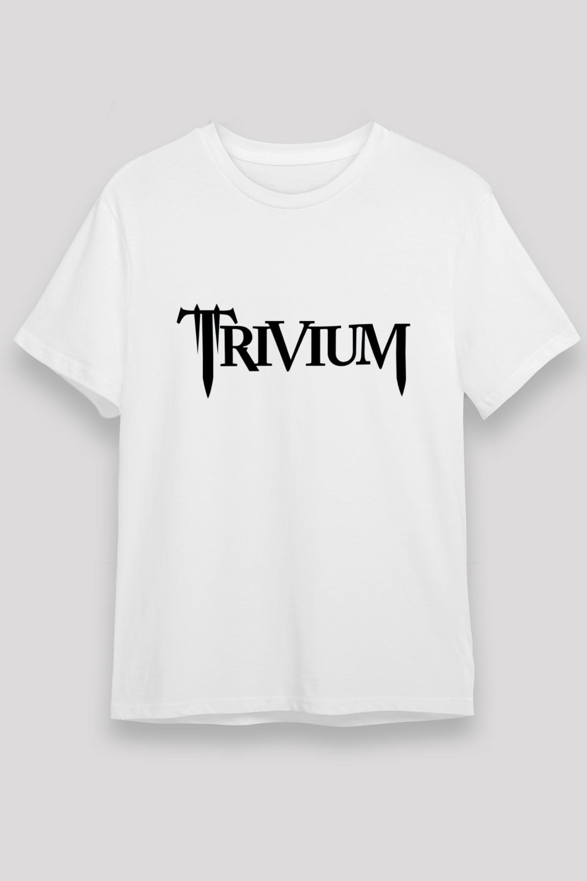 Trivium Beyaz Unisex Tişört T-Shirt - TişörtFabrikası