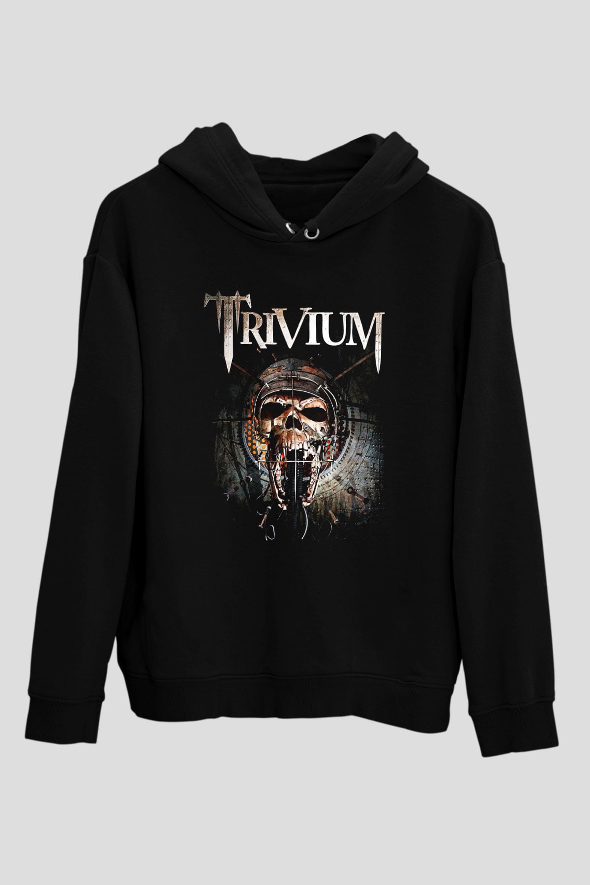 Trivium Siyah Unisex Kapşonlu Sweatshirt