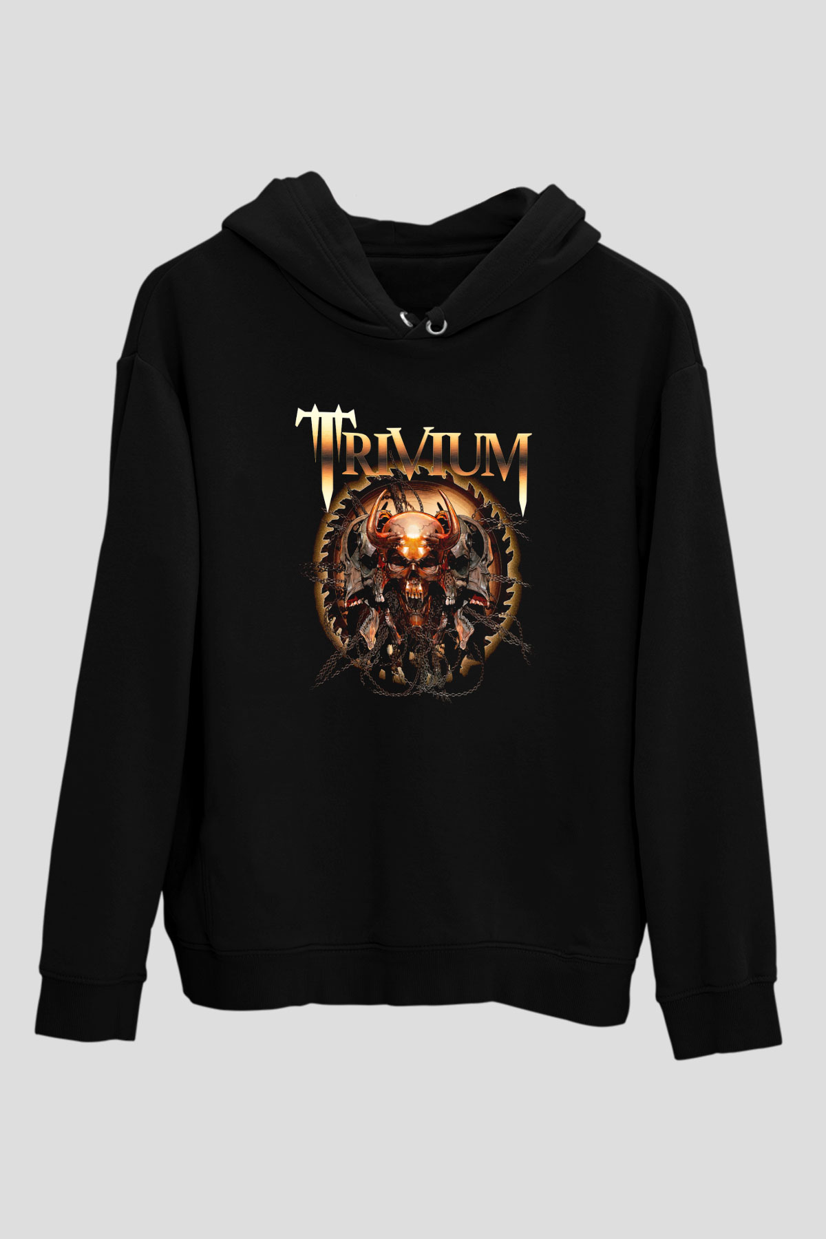 Trivium Siyah Unisex Kapşonlu Sweatshirt