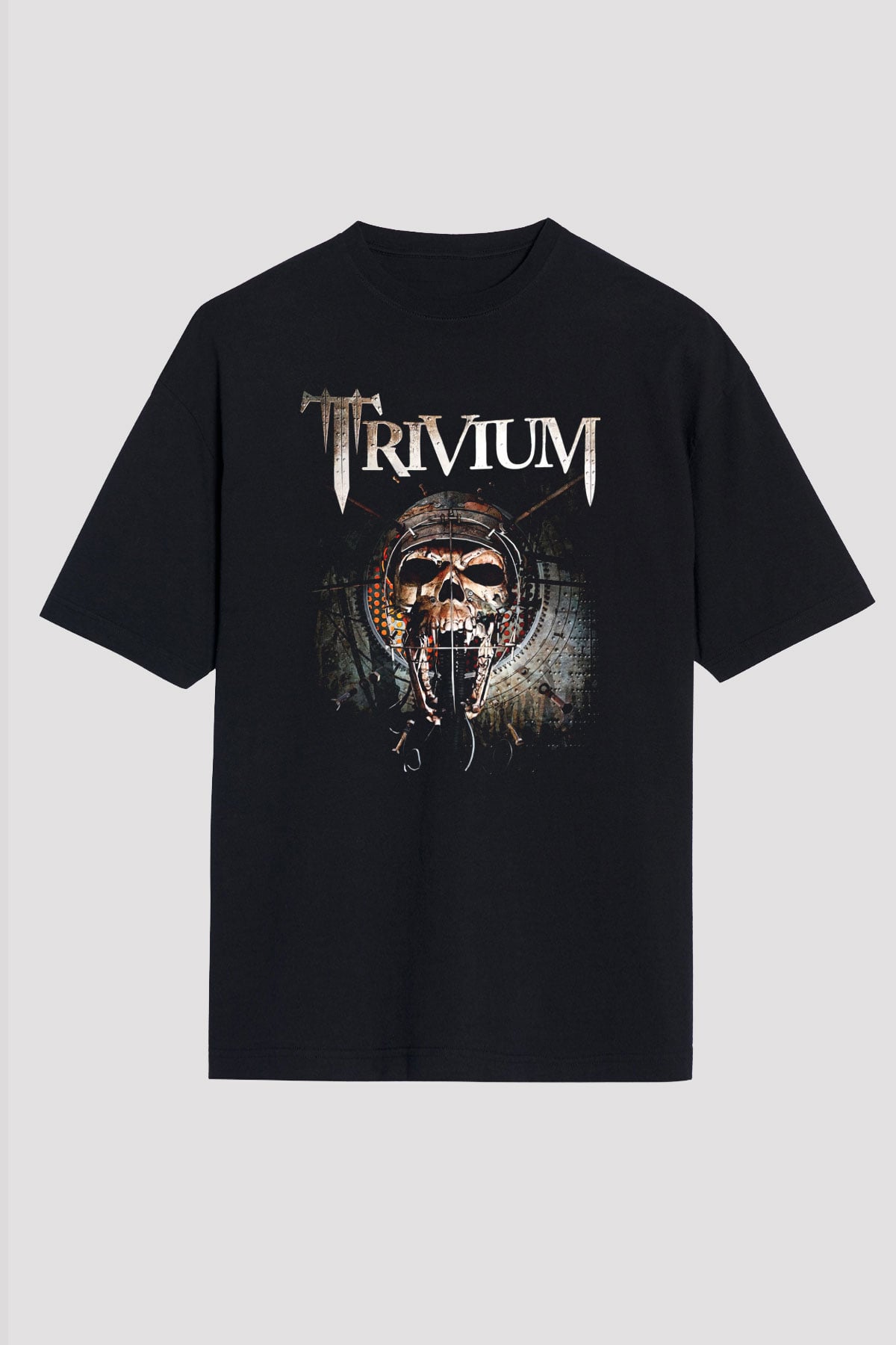 Trivium Siyah Unisex Oversize Tişört T-Shirt