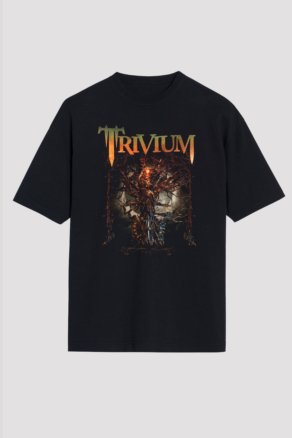 Trivium Siyah Unisex Oversize Tişört T-Shirt