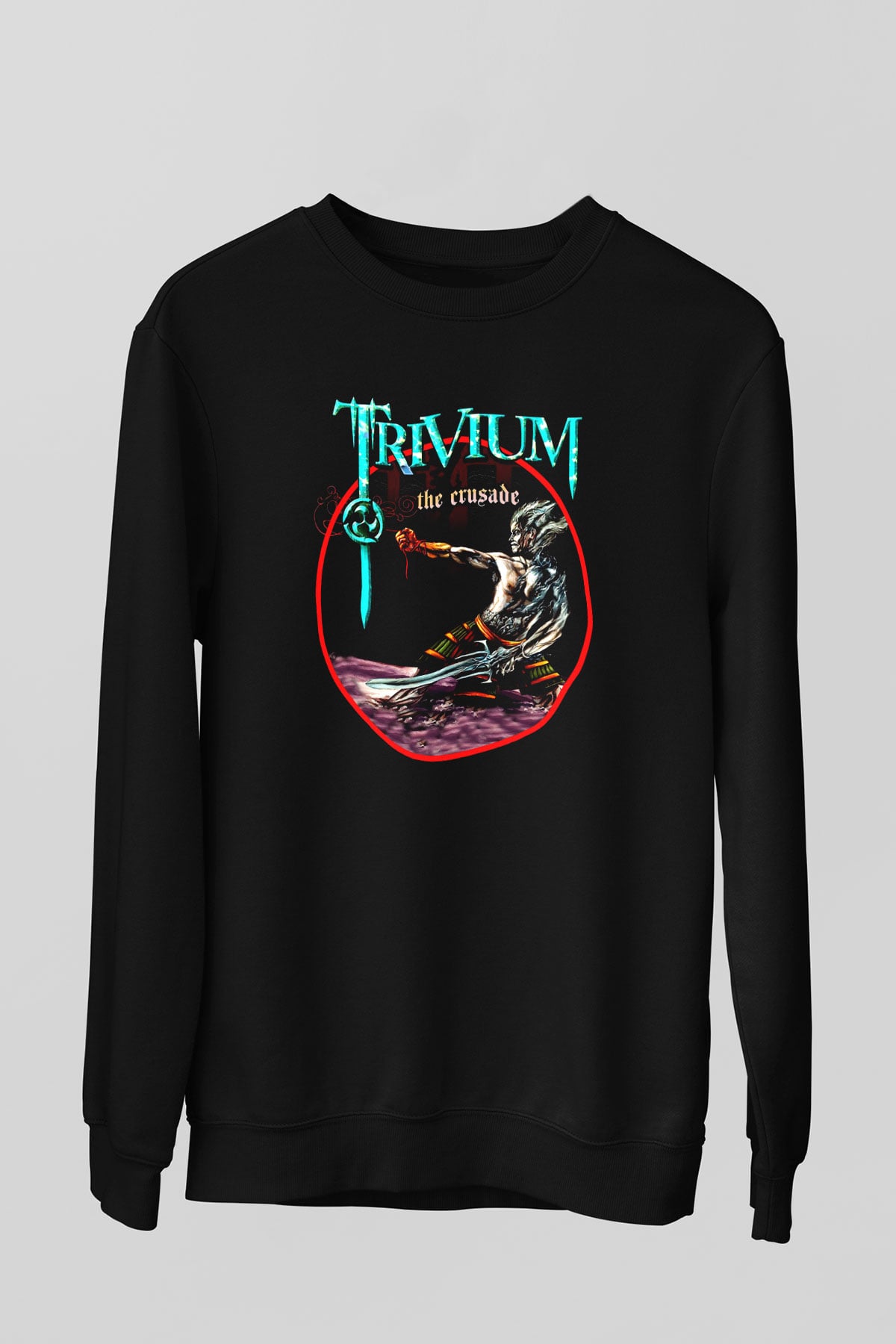 Trivium Siyah Unisex Sweatshirt