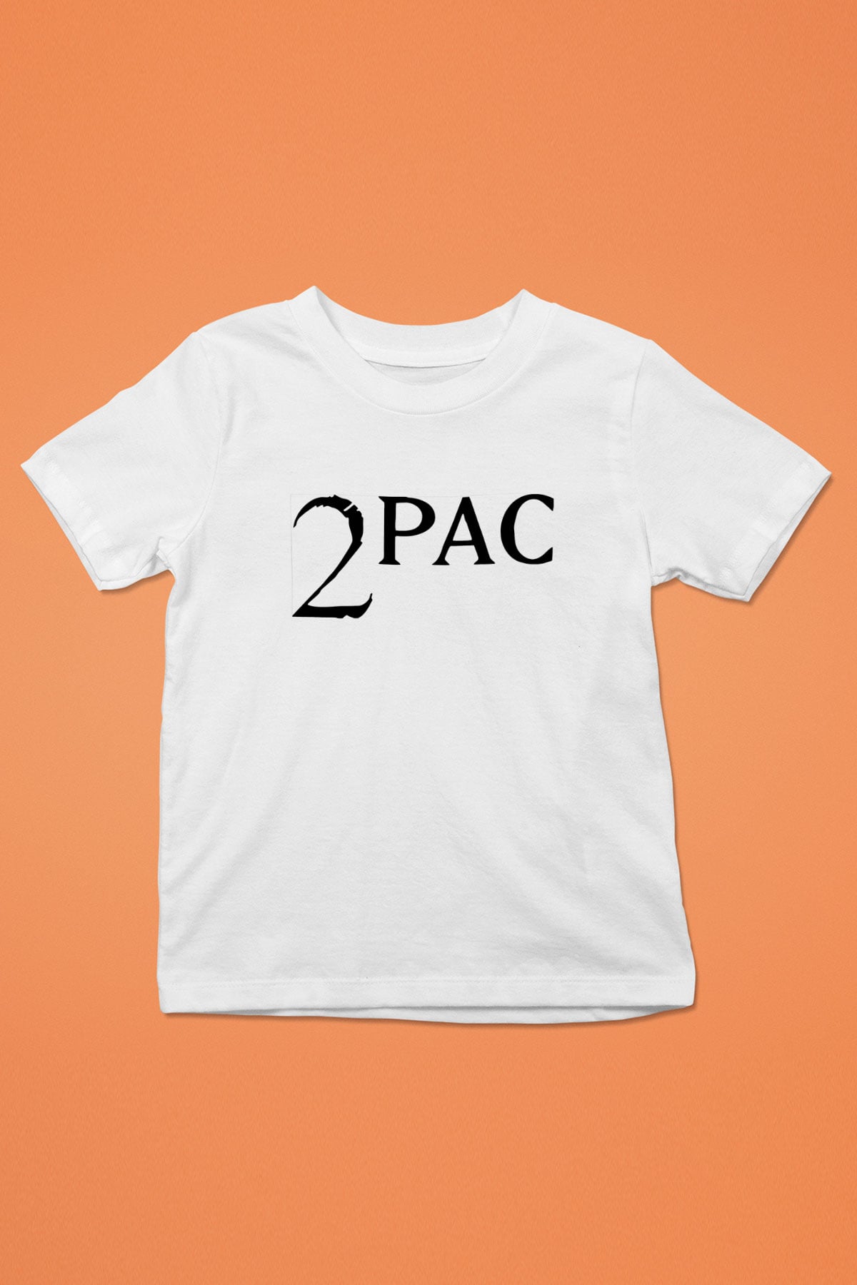 Tupac Shakur Baskılı Beyaz Unisex Çocuk Tişört