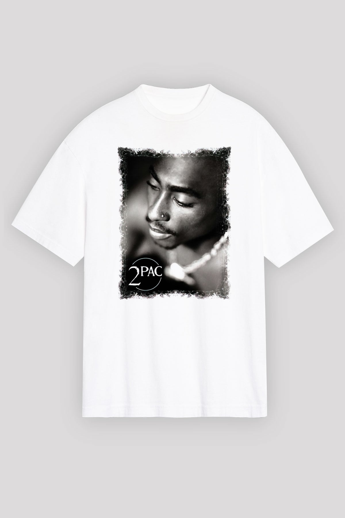 Tupac Shakur Beyaz Unisex Oversize Tişört T-Shirt