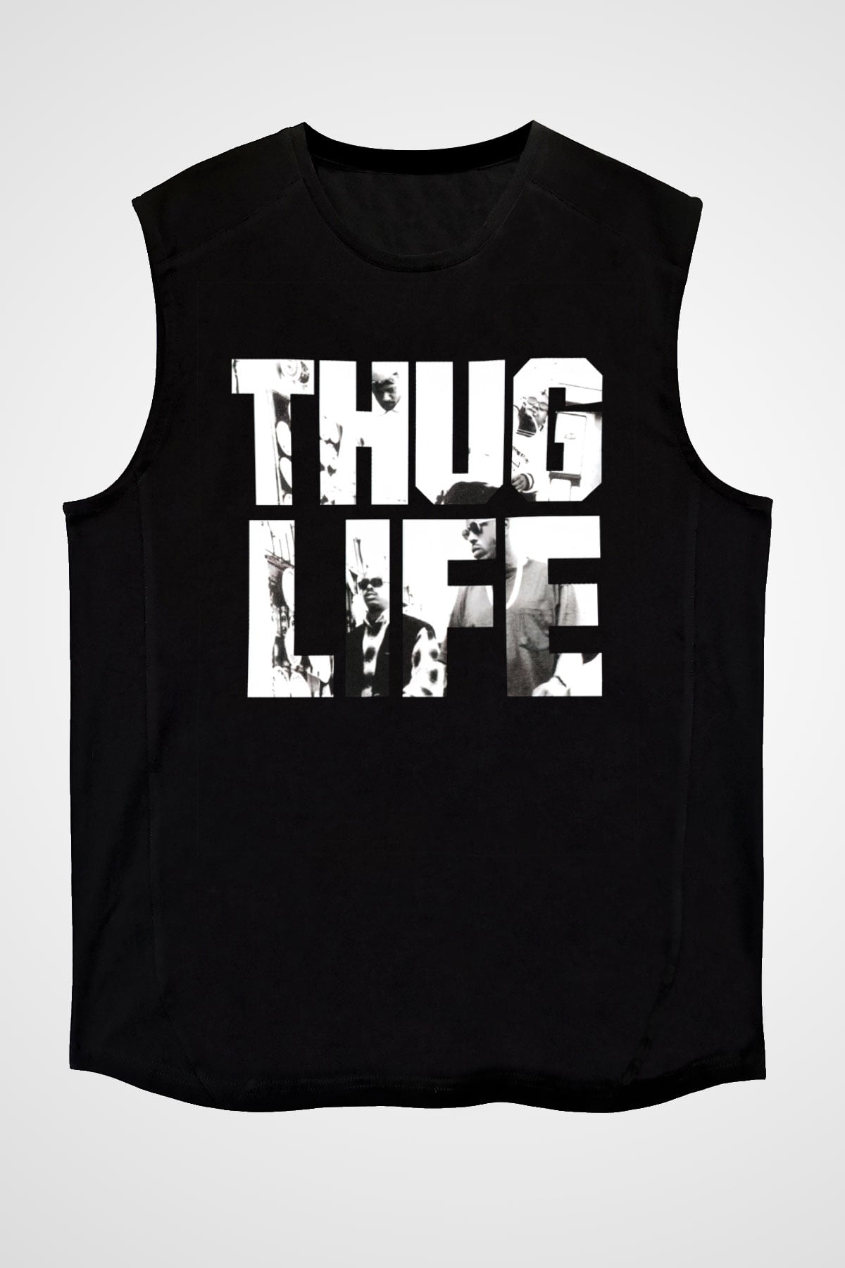 Tupac Shakur Siyah Unisex Kolsuz Tişört