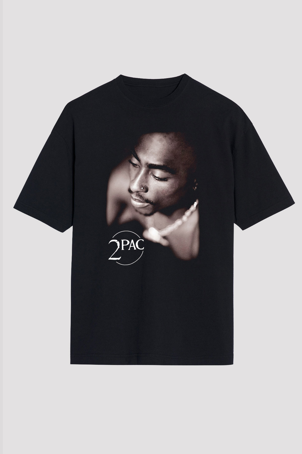 Tupac Shakur Siyah Unisex Oversize Tişört T-Shirt