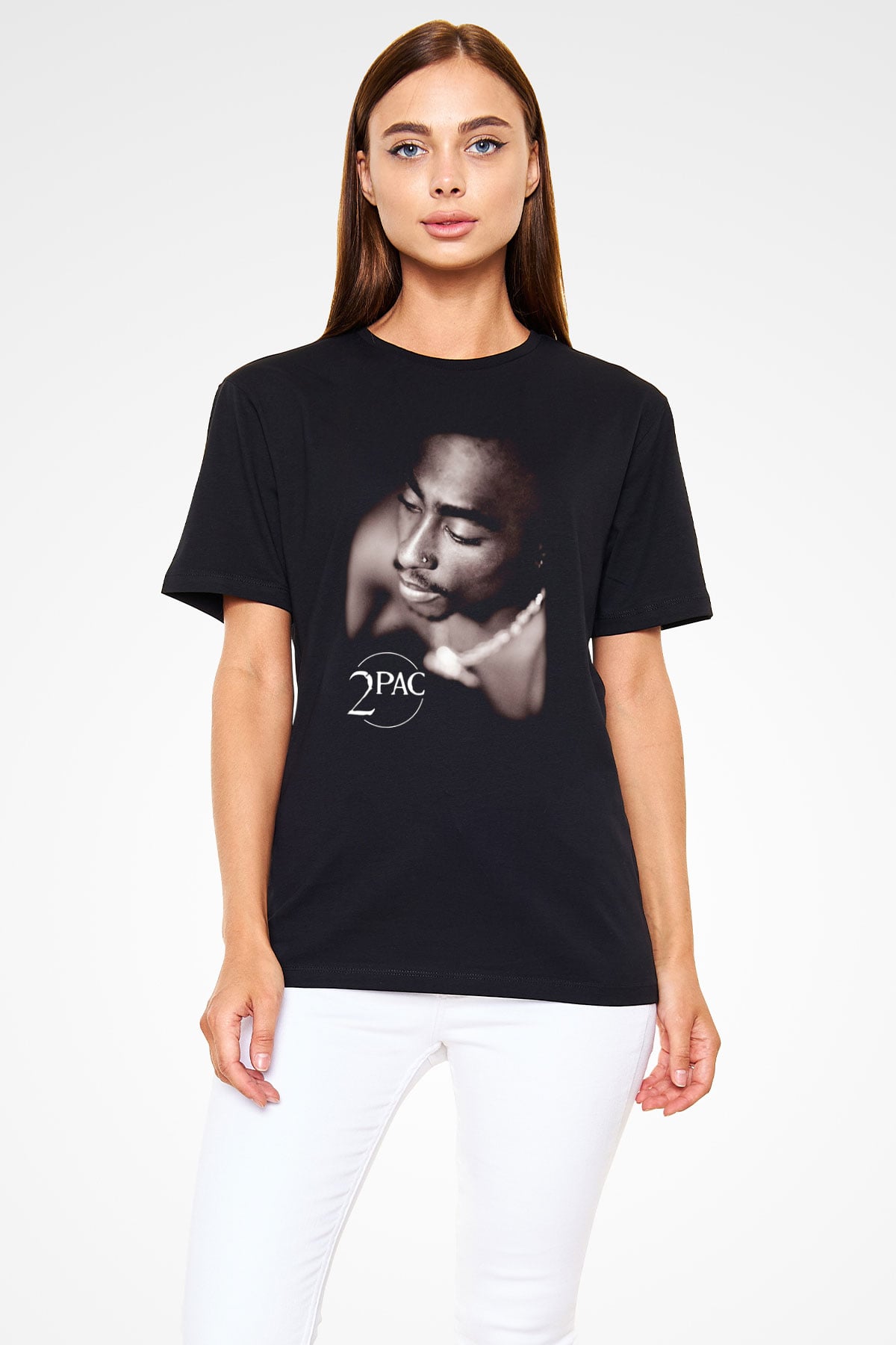 Tupac Shakur Siyah Unisex Tişört T-Shirt - TişörtFabrikası
