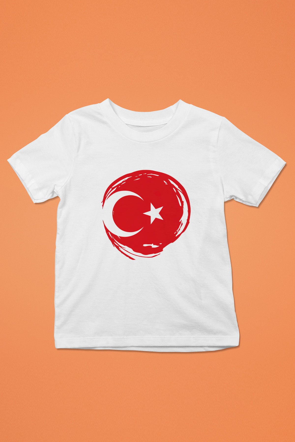 Türkiye Baskılı Beyaz Unisex Çocuk Tişört
