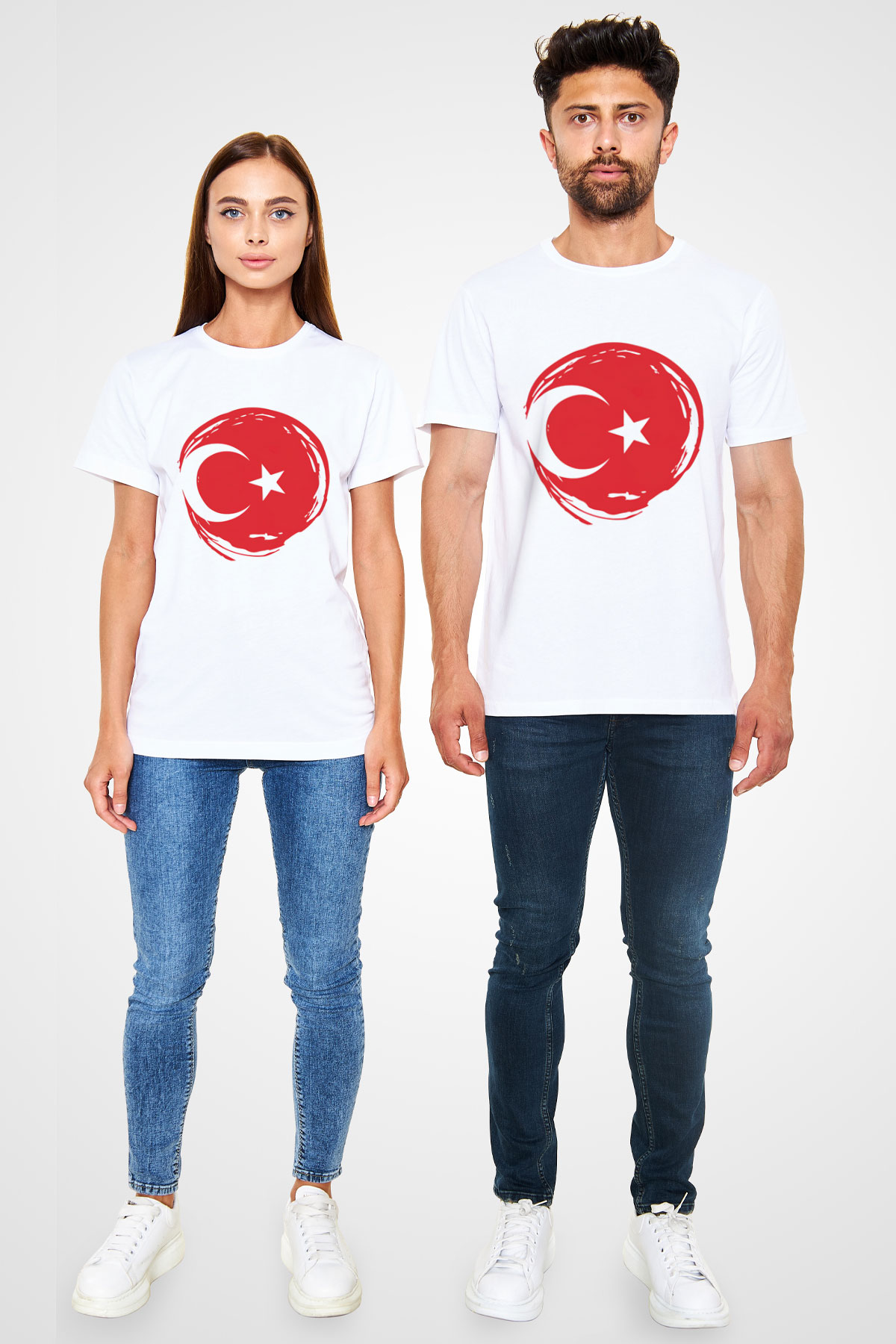 Türkiye Beyaz Unisex Tişört T-Shirt - TişörtFabrikası