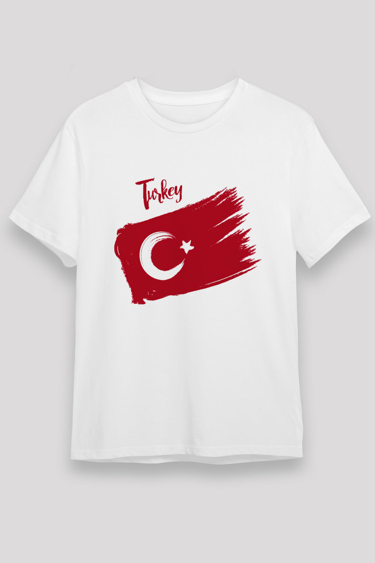 Türkiye Beyaz Unisex Tişört T-Shirt - TişörtFabrikası