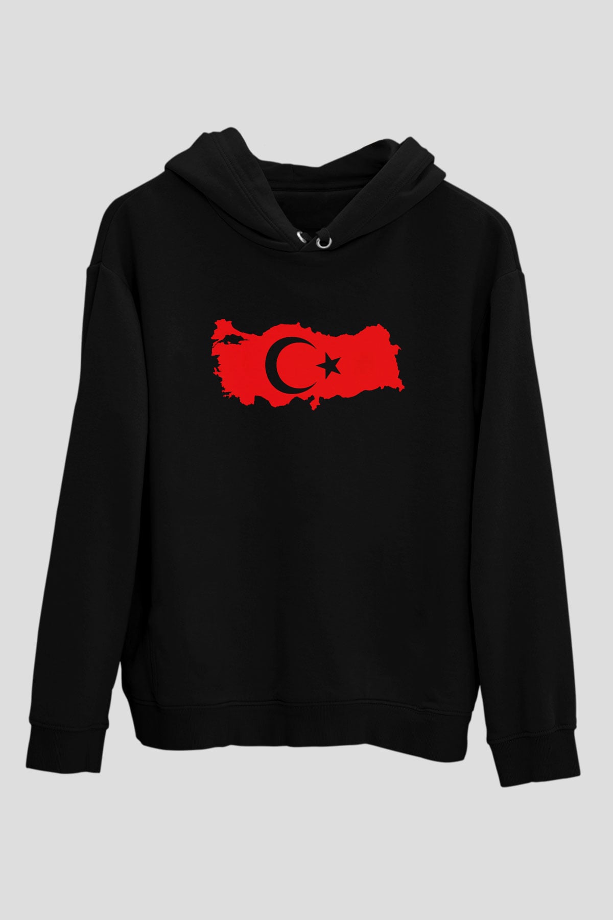 Türkiye Siyah Unisex Hoodie