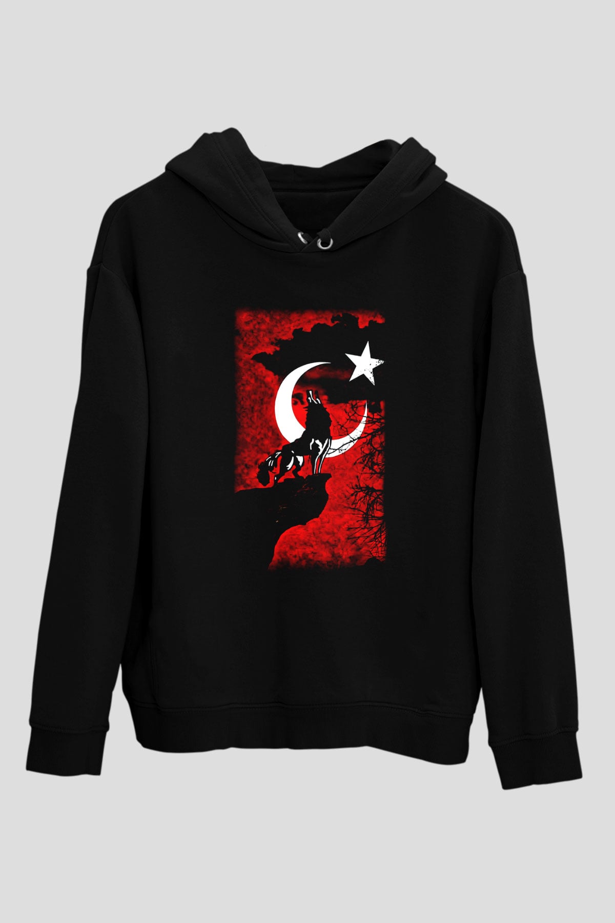 Türkiye Siyah Unisex Hoodie