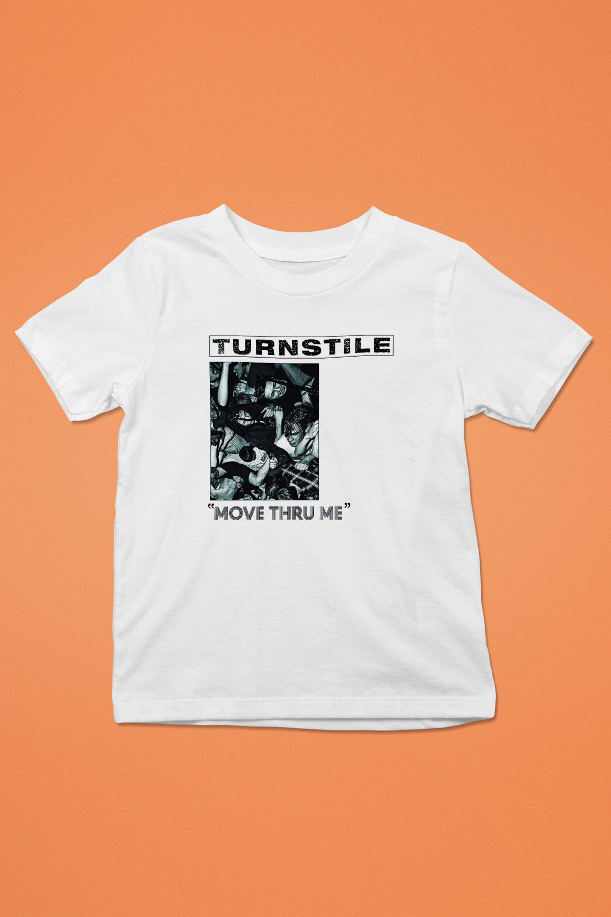 Turnstile Baskılı Beyaz Unisex Beyaz Çocuk Tişört - Tshirt