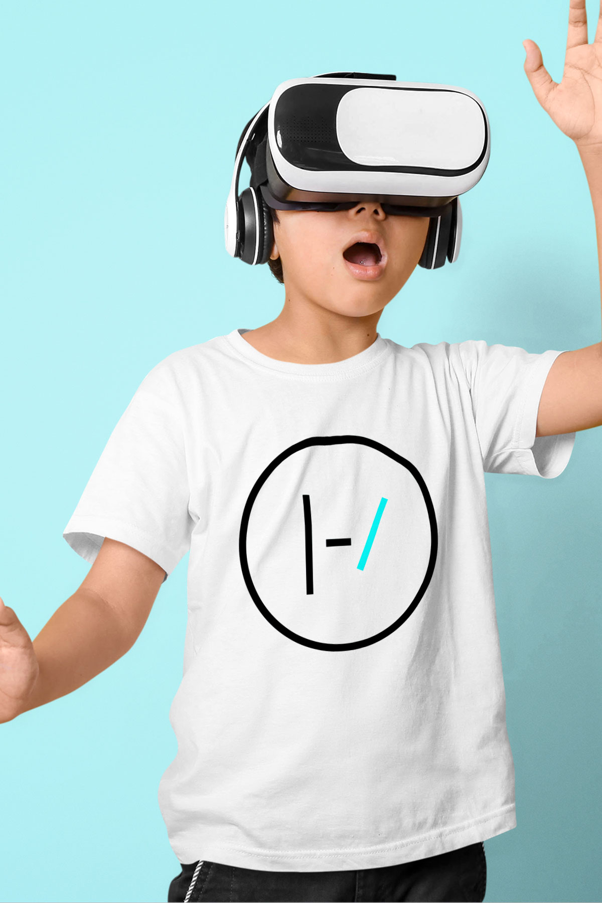 Twenty One Pilots Baskılı Beyaz Unisex Çocuk Tişört
