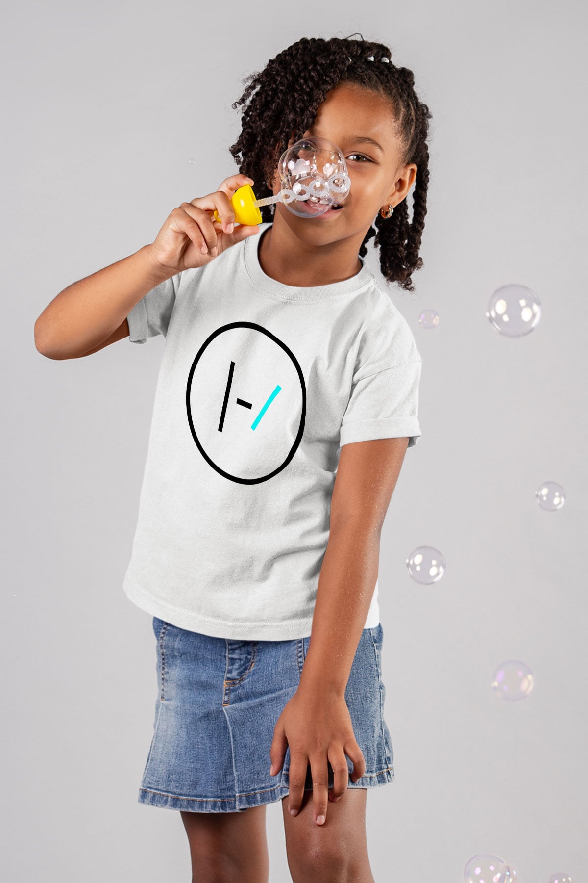 Twenty One Pilots Baskılı Beyaz Unisex Çocuk Tişört
