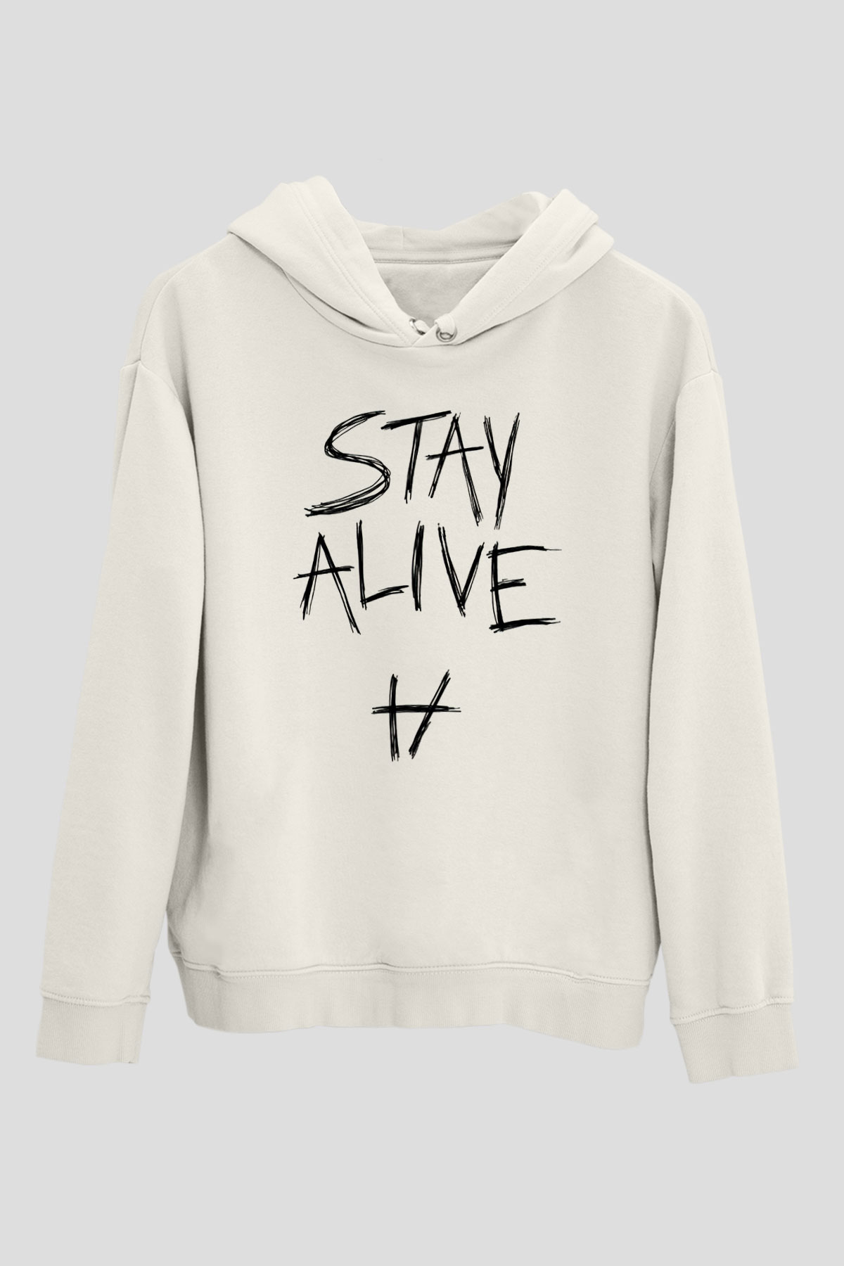 Twenty One Pilots Beyaz Unisex Hoodie