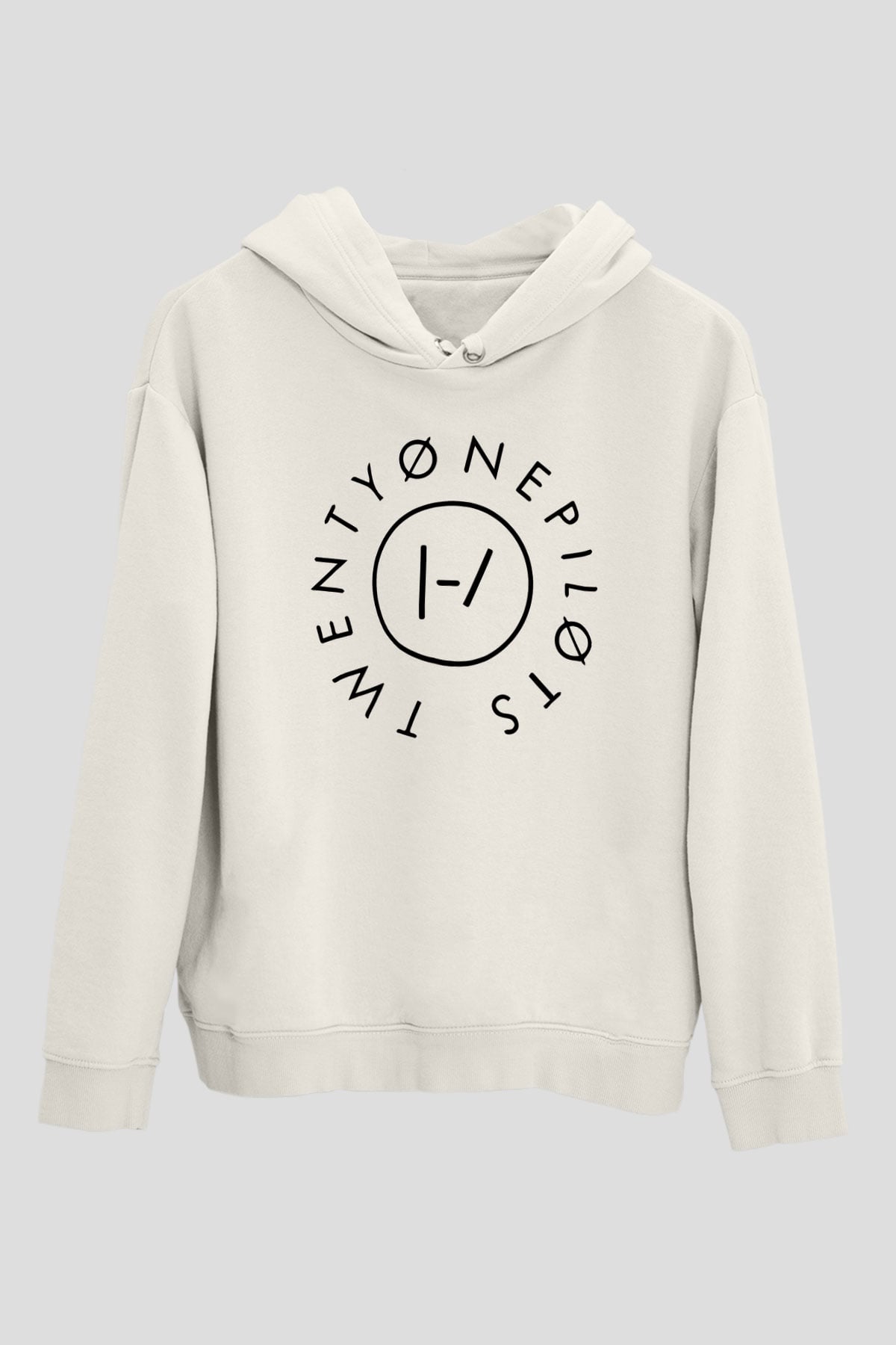 Twenty One Pilots Beyaz Unisex Hoodie