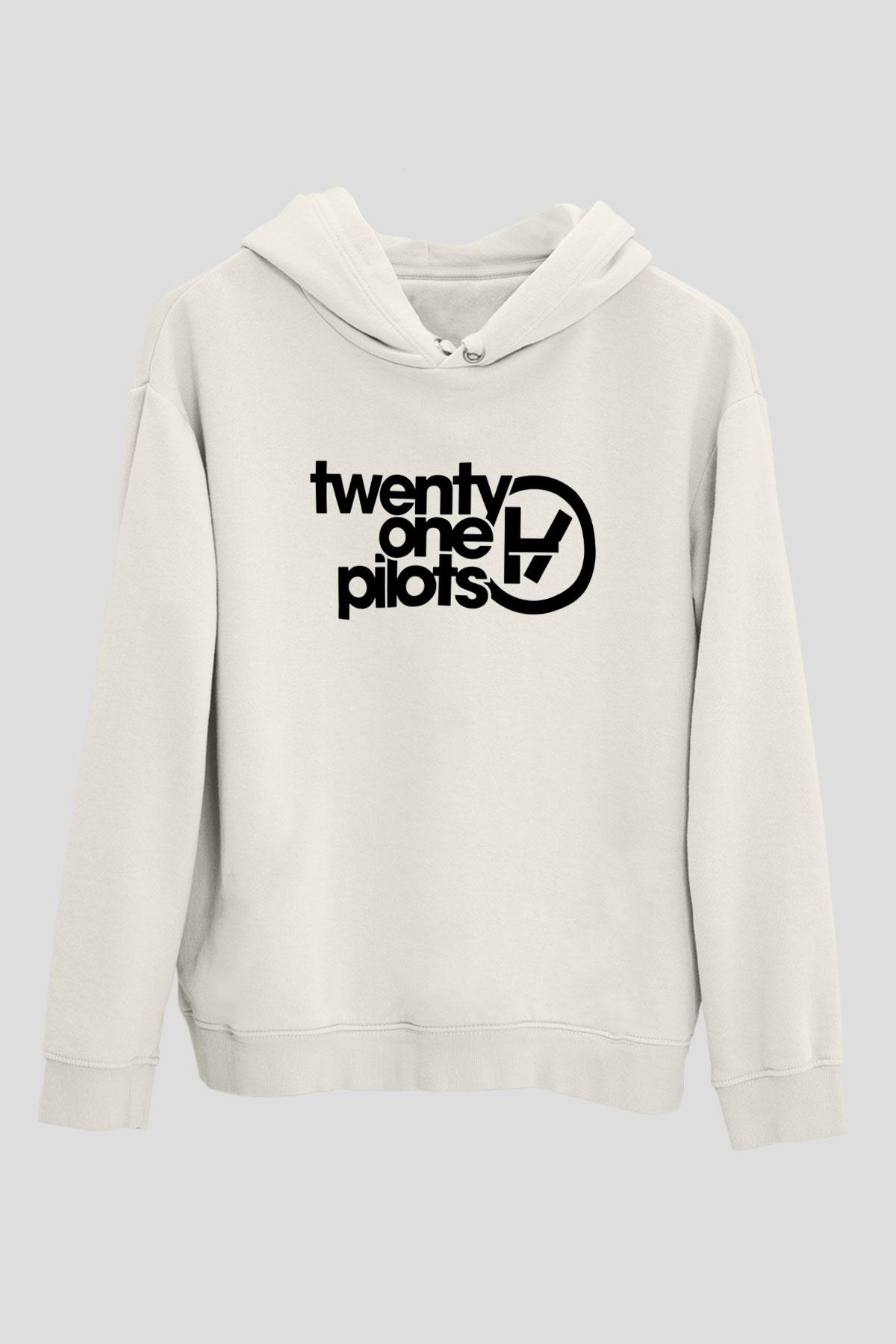 Twenty One Pilots Beyaz Unisex Hoodie