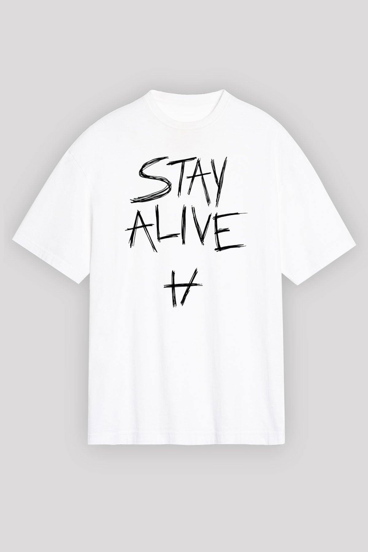 Twenty One Pilots Beyaz Unisex Oversize Tişört T-Shirt