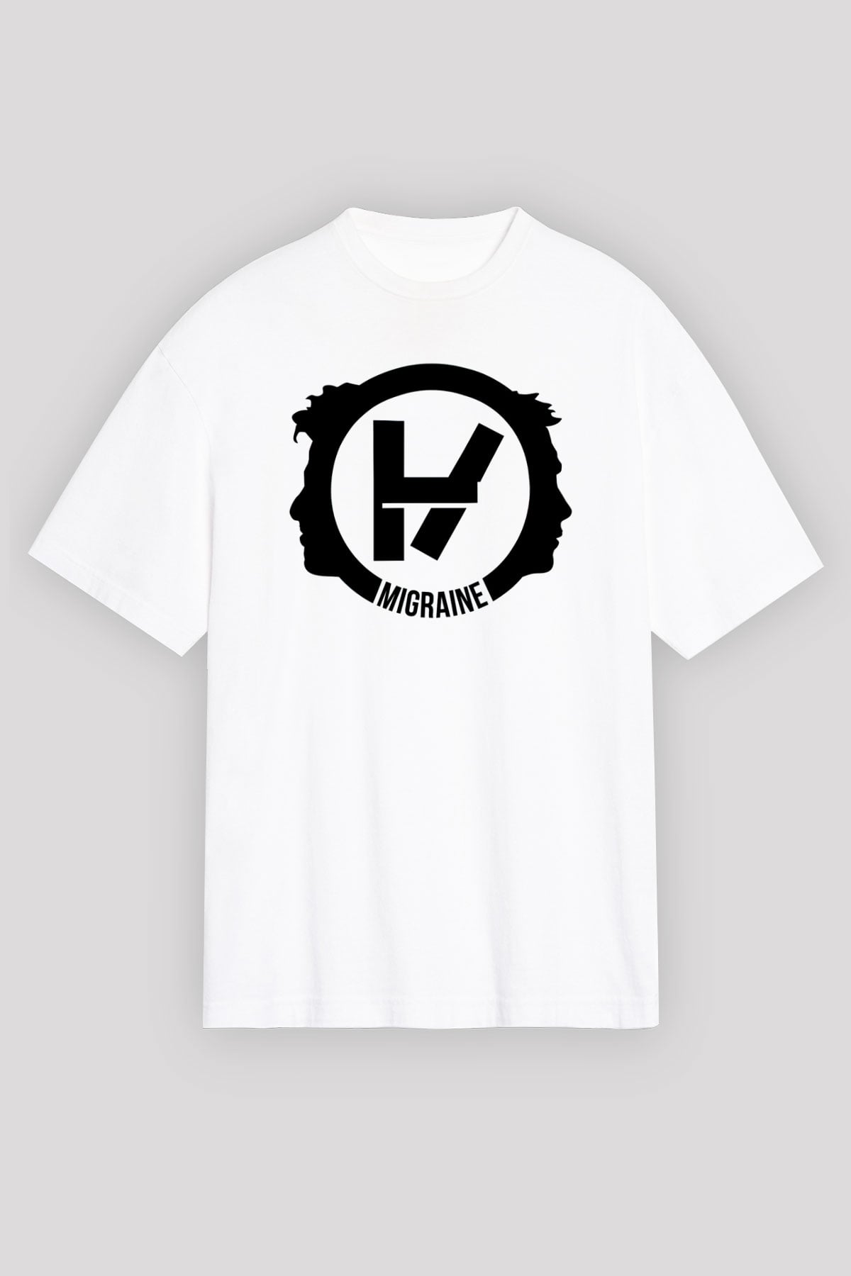 Twenty One Pilots Beyaz Unisex Oversize Tişört T-Shirt