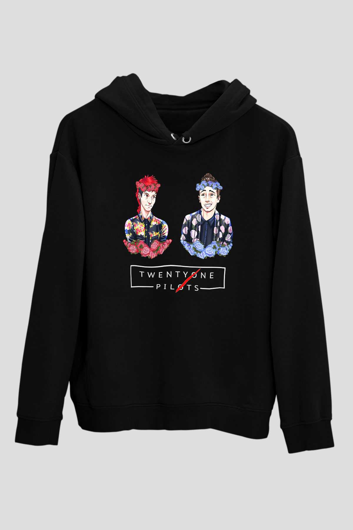 Twenty One Pilots Siyah Unisex Kapşonlu Sweatshirt