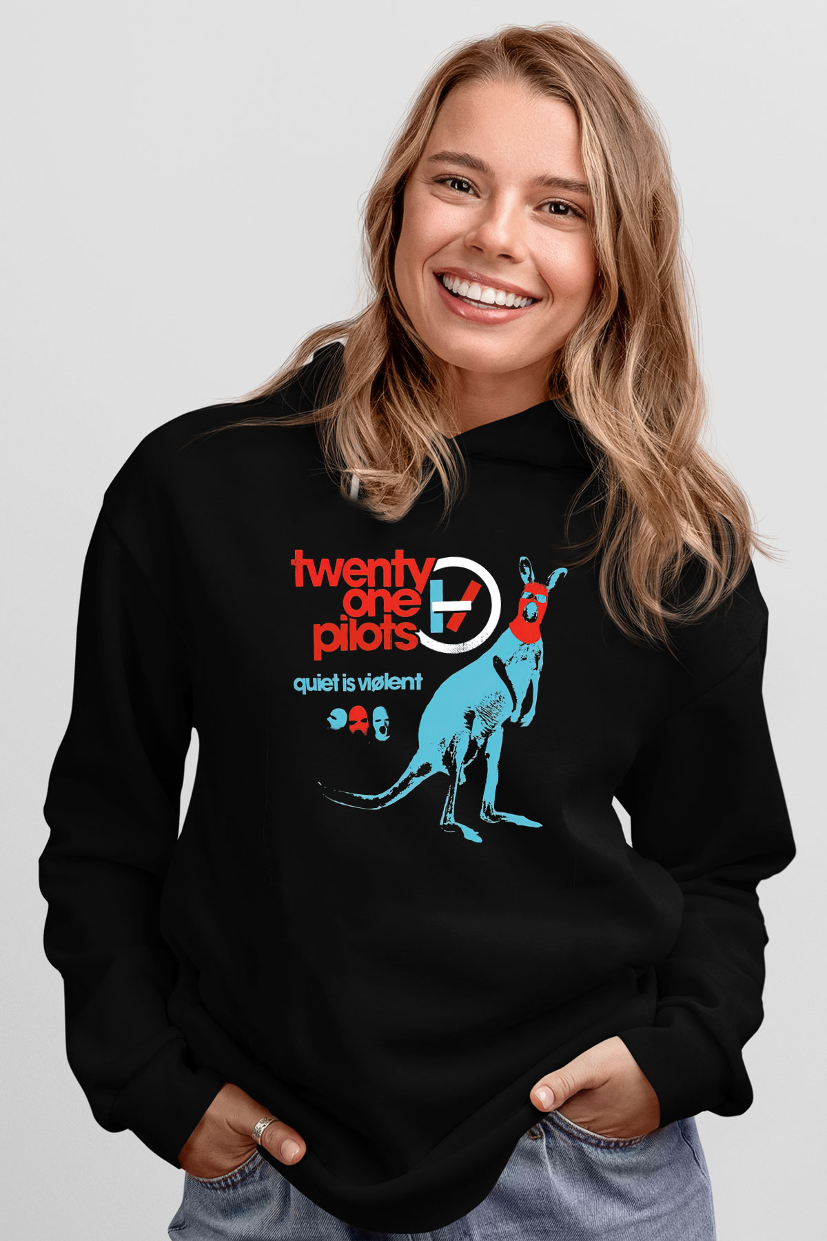 Twenty One Pilots Siyah Unisex Kapşonlu Sweatshirt