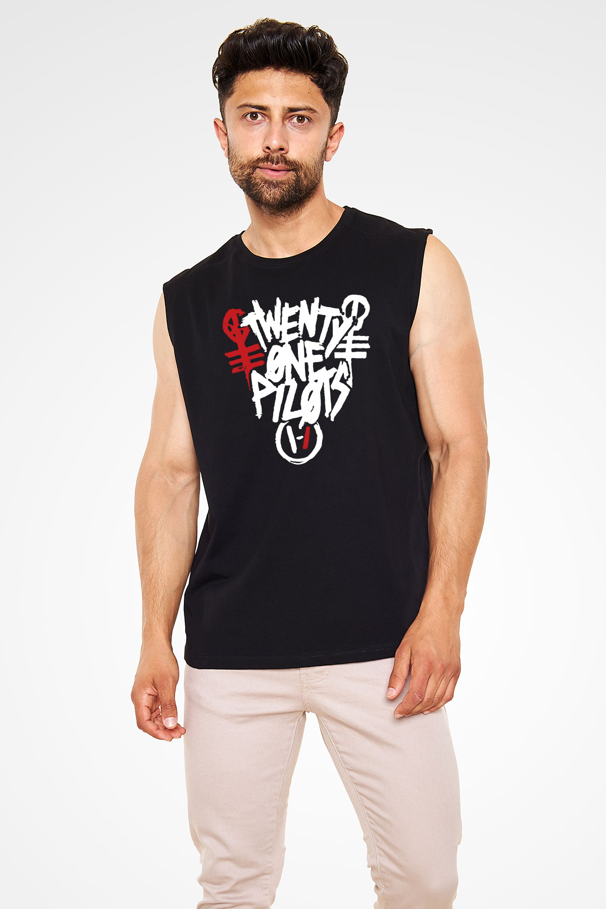 Twenty One Pilots Siyah Unisex Kolsuz Tişört